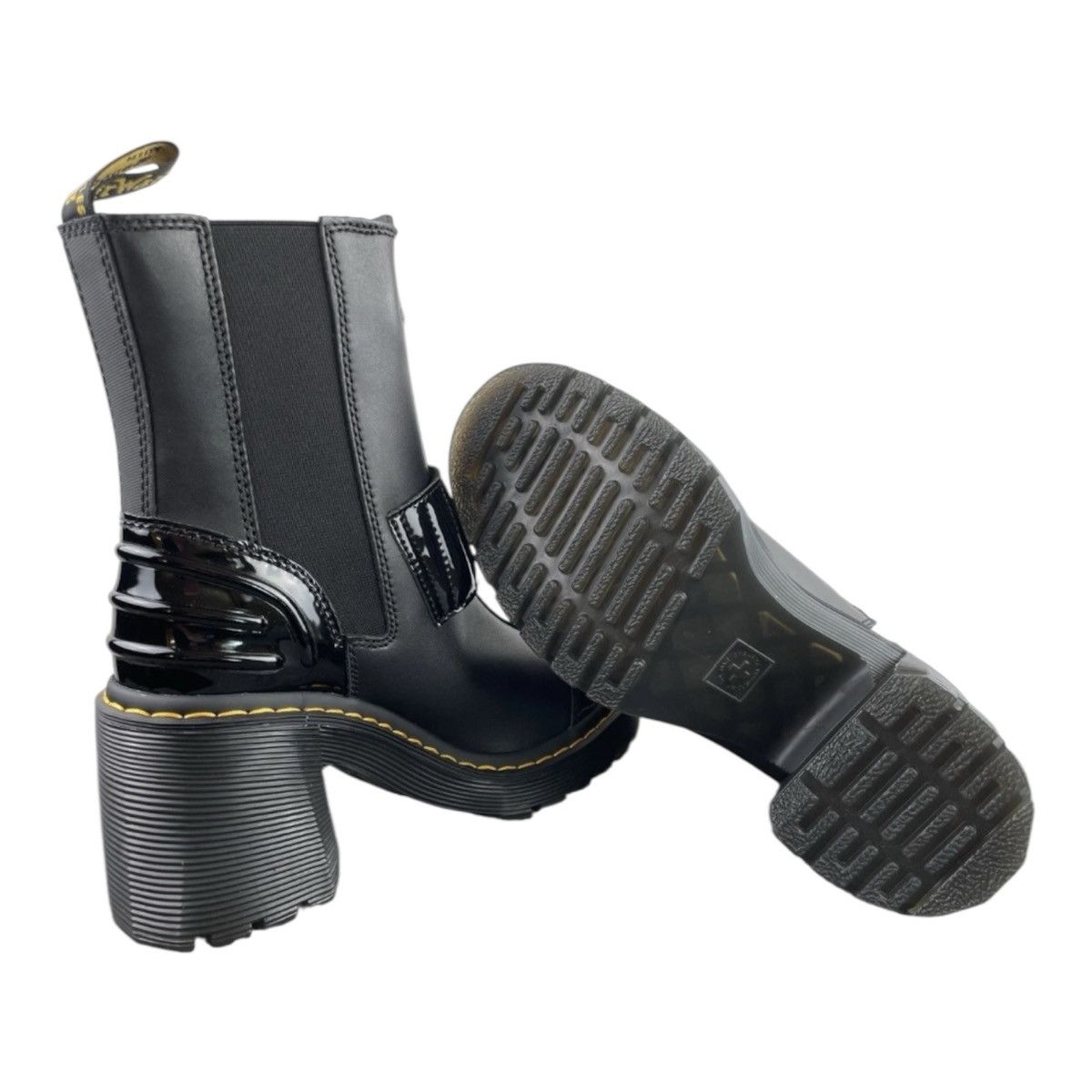 Dr. Martens Dr Martens Jadon Max Strap Platform Boots Black Patent Size US 7 / IT 37 - 6 Thumbnail
