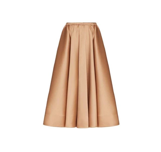 Valentino Valentino Solid mid-waisted pleated casual maxi skirt Size S / US 4 / IT 40 - 6 Thumbnail