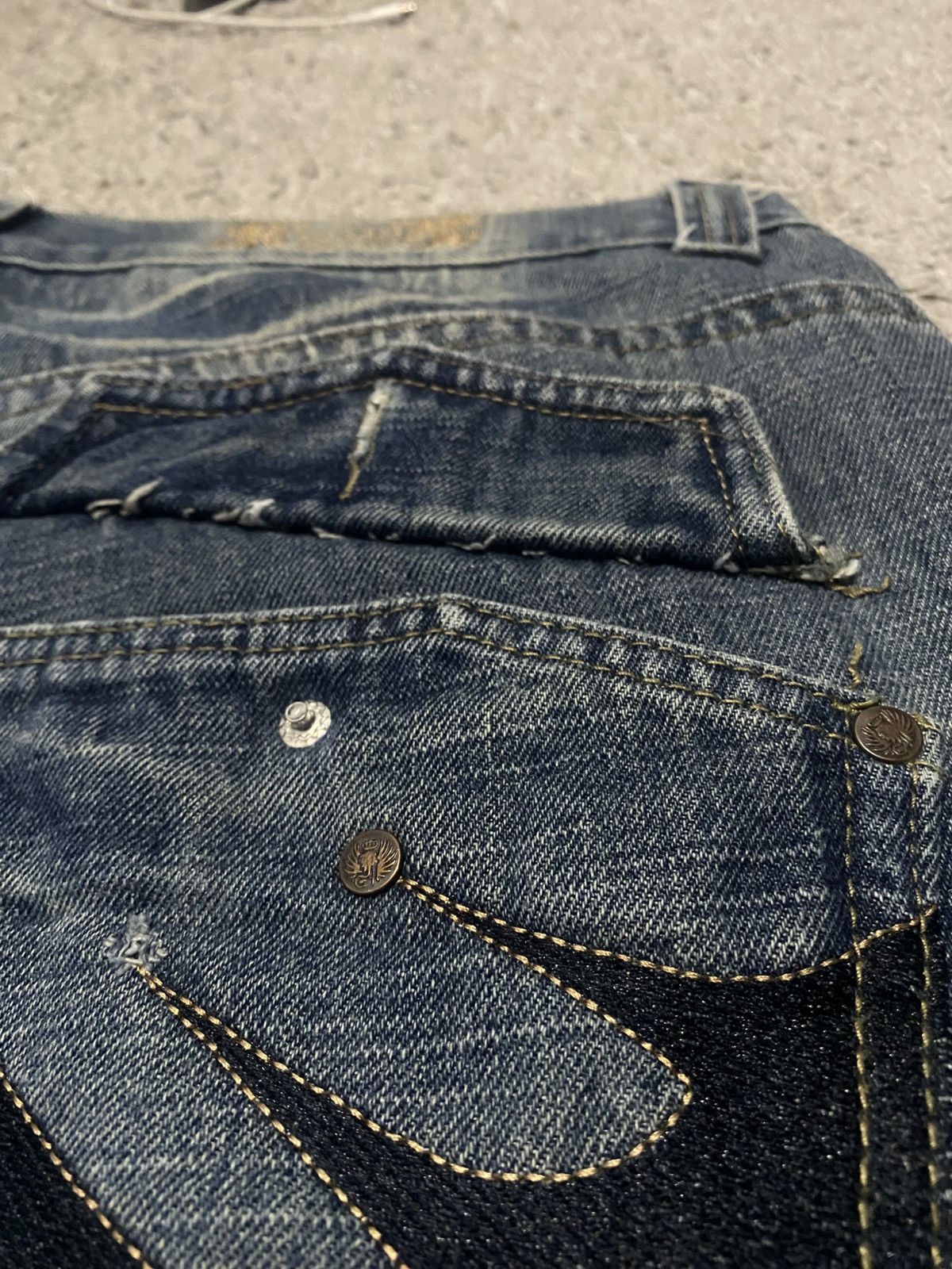 FUSAI × Japanese Brand × Vintage FUSAI Japanese Denim Pants y2k baggy drip Archive jeans Size US 40 / EU 56 - 13 Thumbnail