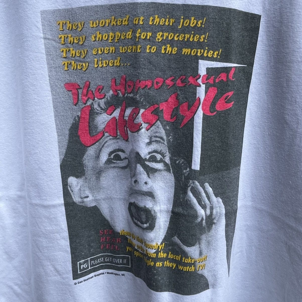 Vintage Vintage THE HOMOSEXUAL LIFESTYLE photo tee art promo Size US L / EU 52-54 / 3 - 3 Thumbnail