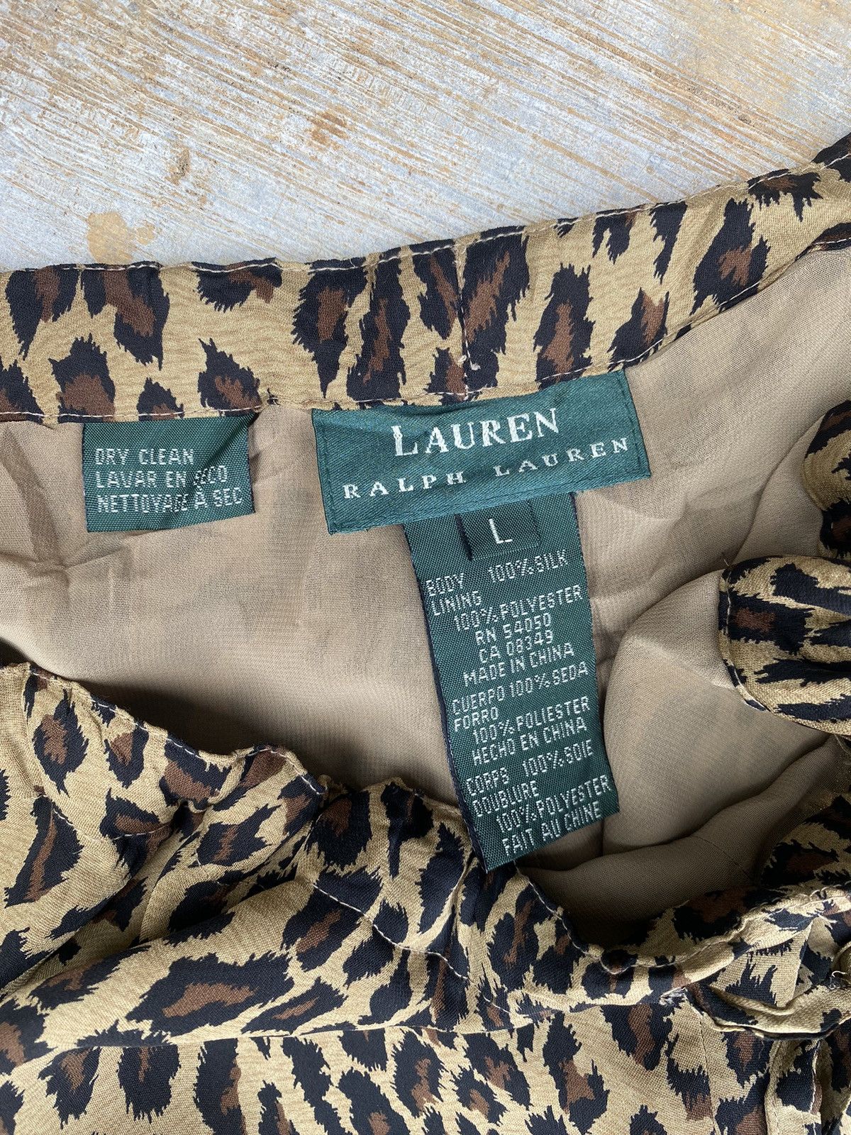 Lauren Ralph Lauren Lauren Ralph Lauren Leopard Wide Leg Silk Pant Size 36" / US 14 / IT 50 - 5 Thumbnail