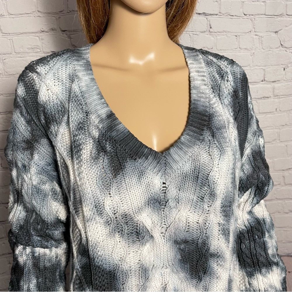 Anthropologie New Anthropologie Pilcro Joni Cable Knit Tie Dye Cotton Swe Size S / US 4 / IT 40 - 3 Thumbnail