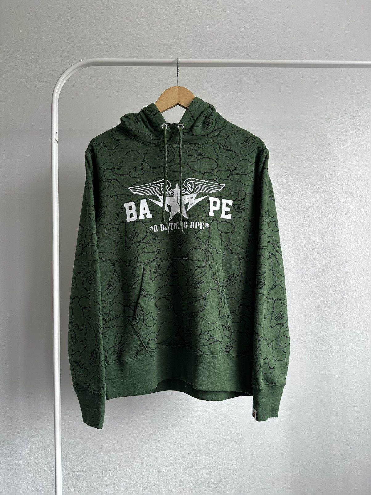 Bape BAPE HAPPY NEW YEAR BAG MILITARY HOODIE Size US M / EU 48-50 / 2 - 2 Thumbnail