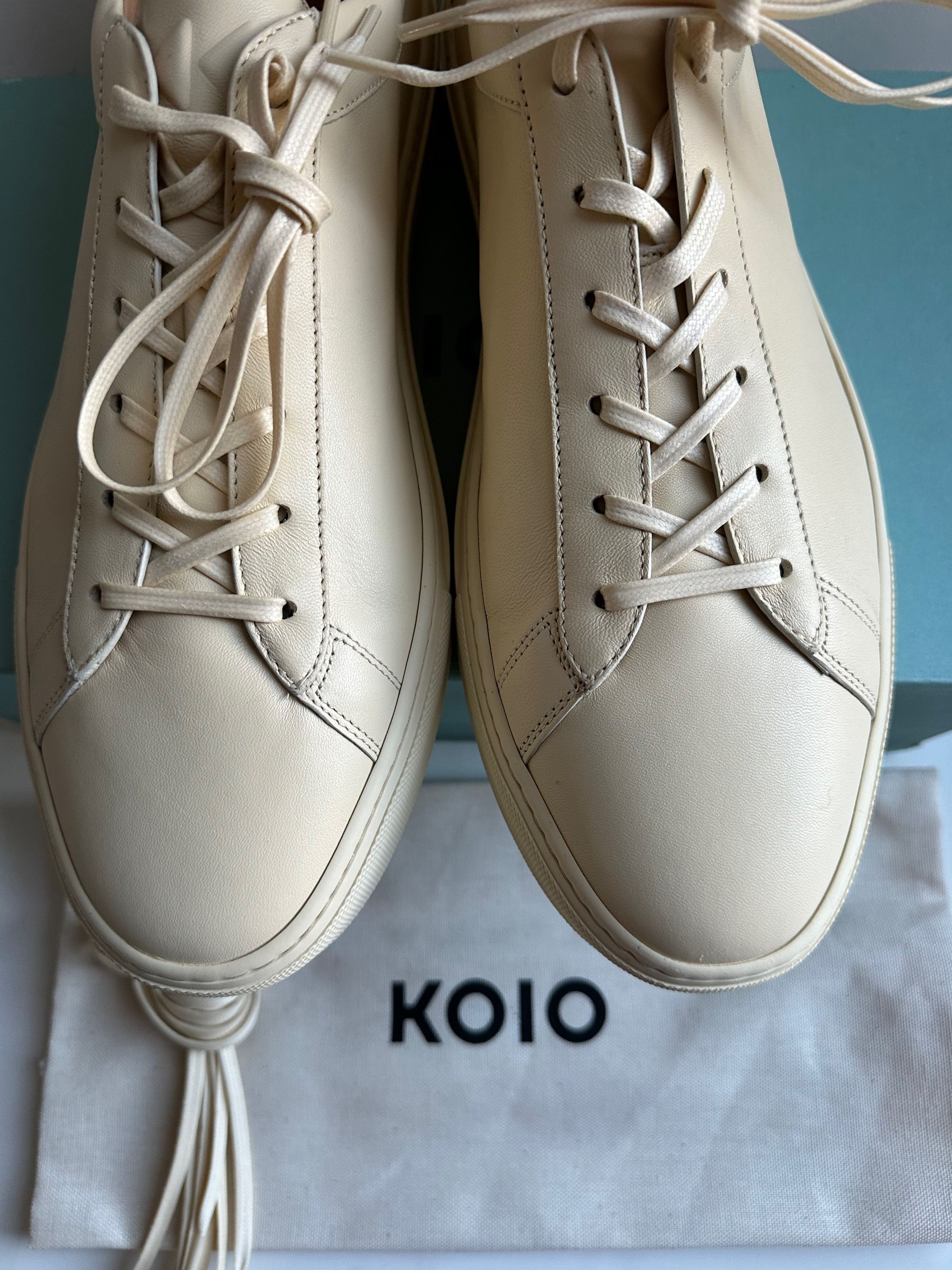 Koio Vintage Koio Capri Leather Sneakers - Vanilla - US14 (NIB) Size US 14 / EU 47 - 9 Thumbnail