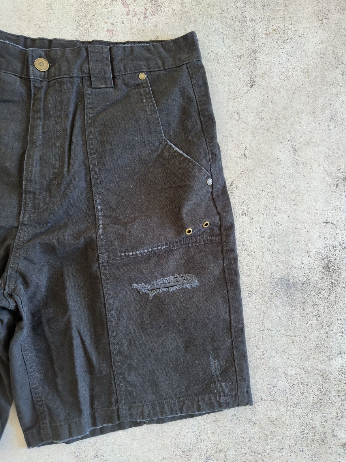 Zara Zara Black Cotton Cargo Shorts Size 31 Size US 31 - 3 Thumbnail