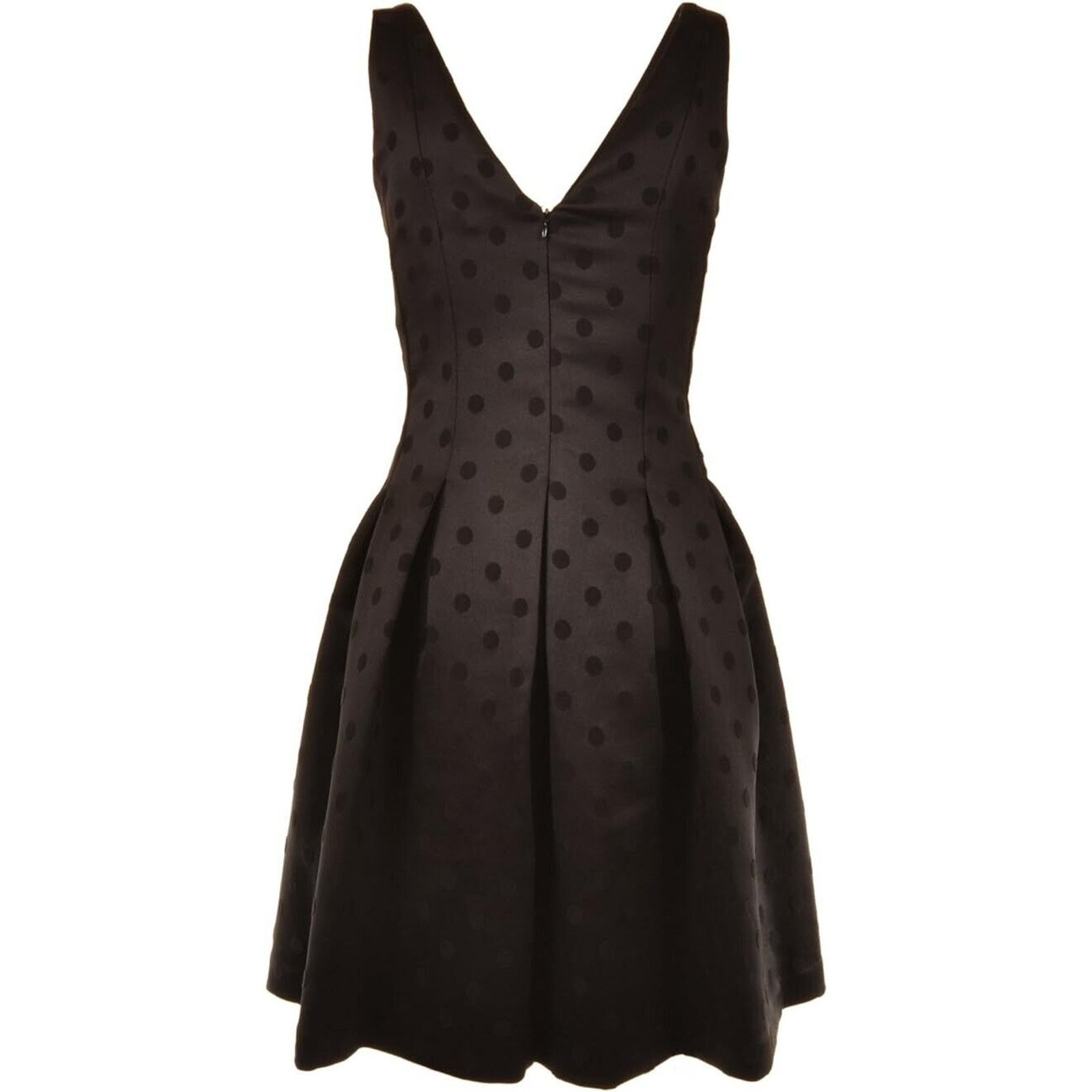 Ralph Lauren RALPH LAUREN BLACK POLKA DOT SLEEVELESS COCKTAIL DRESS SZ 6P Size S / US 4 / IT 40 - 3 Thumbnail