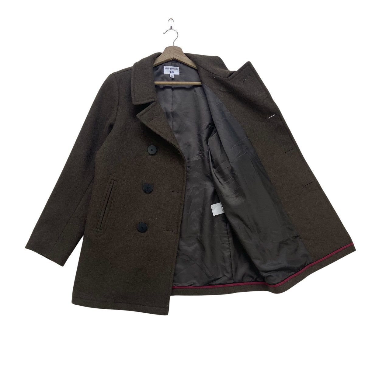 Japanese Brand Ines De La Fressange X Uniqlo Paris Double Breasted Wool Size M / US 6-8 / IT 42-44 - 3 Thumbnail