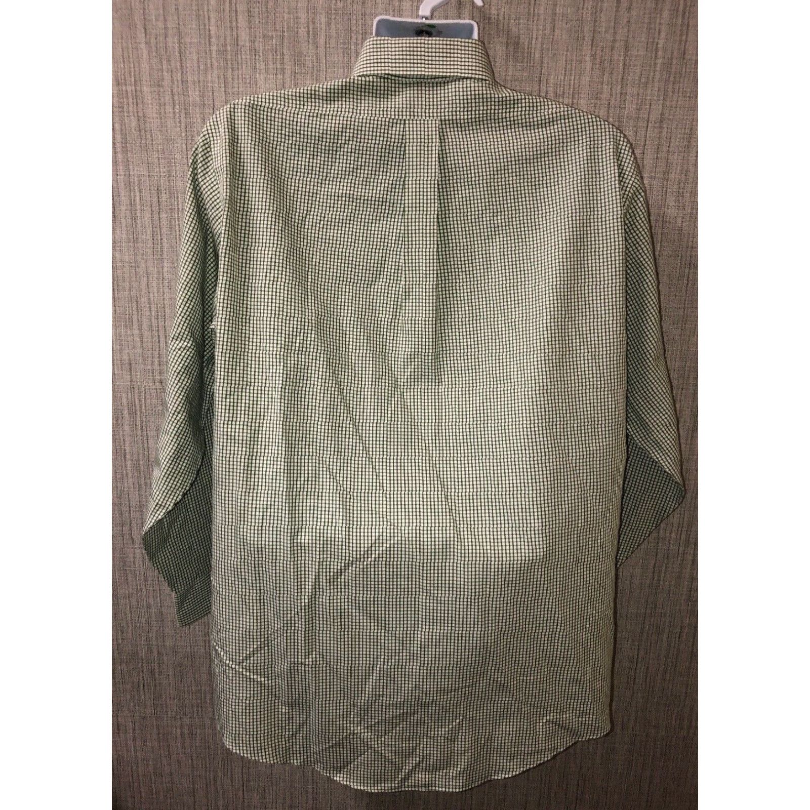 Brooks Brothers Brooks Brothers Mens Dress Shirt Long Sleeve Green Plaid Non-Iron Size 16 Size US L / EU 52-54 / 3 - 5 Thumbnail