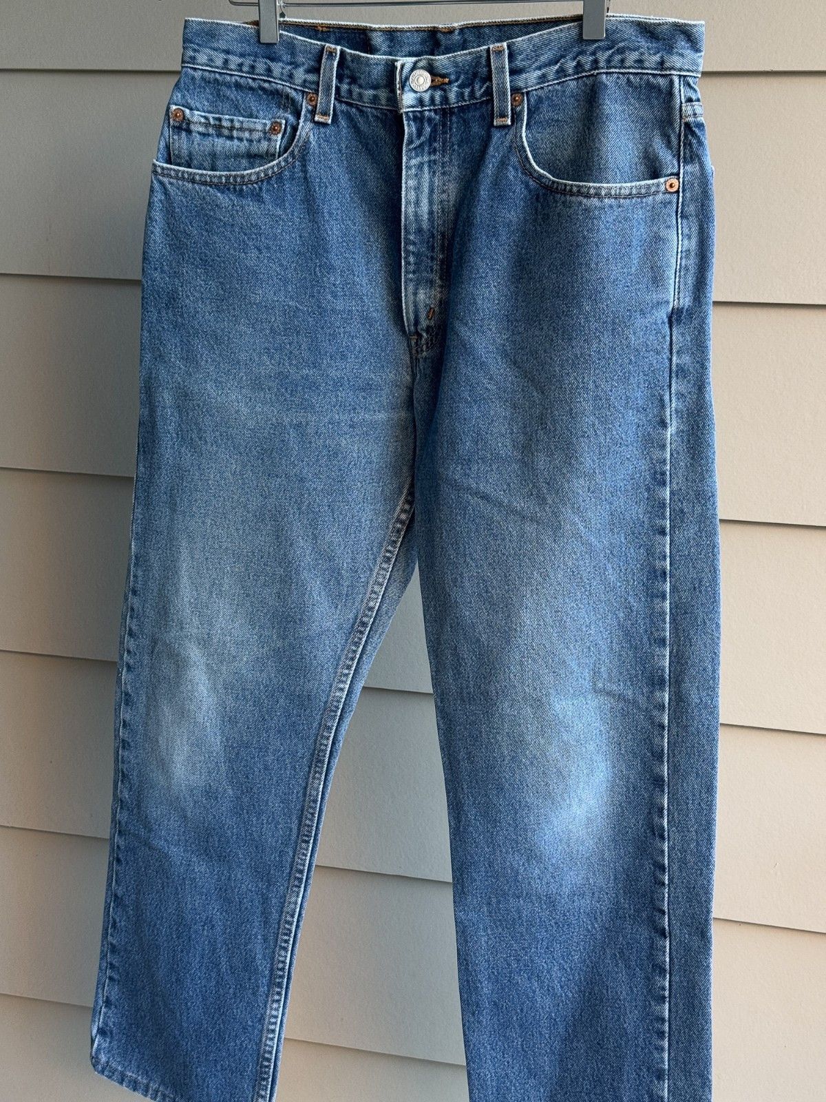 Levi's Vintage 90s Levi’s 505 Straight Leg Jeans Denim 34x30 Size US 34 / EU 50 - 9 Thumbnail