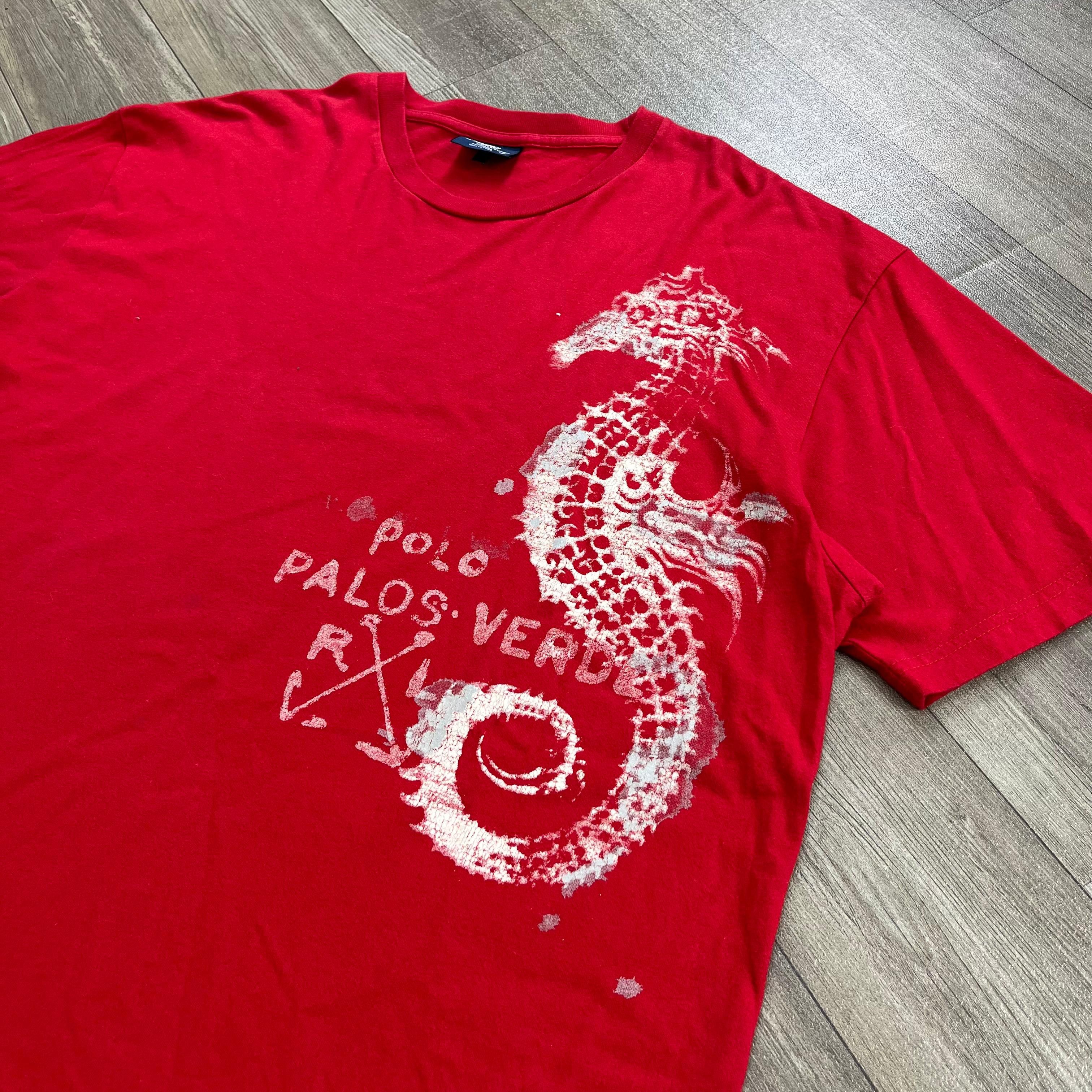 Polo Ralph Lauren Archive Vintage Polo Ralph Lauren Palos Verde Seahorse Tee Size US L / EU 52-54 / 3 - 2 Thumbnail