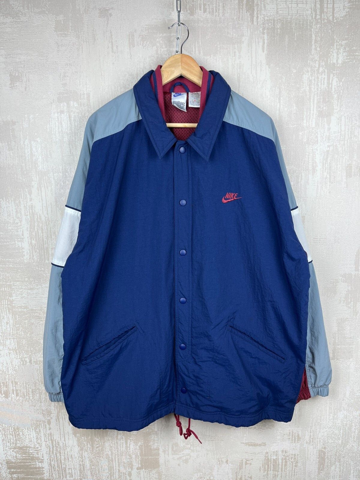 Nike 90's Nike Force Basketball Vintage Jacket Oversized Snap Size US XL / EU 56 / 4 - 5 Thumbnail