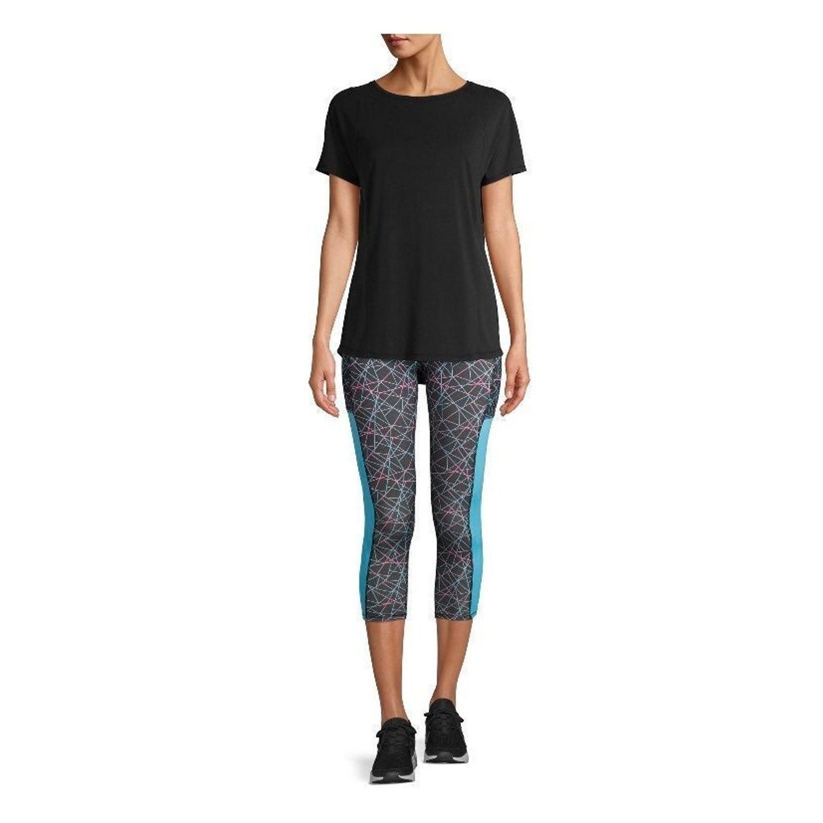 Athletic Works Active Performance Commuter T-Shirt top tee XS 0-2 keyhole Size XS / US 0-2 / IT 36-38 - 4 Thumbnail