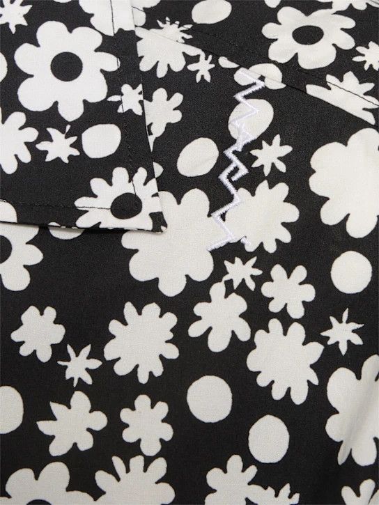 Marni o1lsvrm0425 Fields Cuban Collar Bowling Shirt in Black/White Size US M / EU 48-50 / 2 - 5 Thumbnail