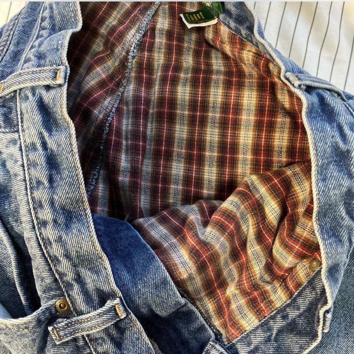 Cabelas × Vintage 36x30 Cabelas Flannel Lined Heavyweight Baggy Jeans Size US 36 / EU 52 - 4 Thumbnail