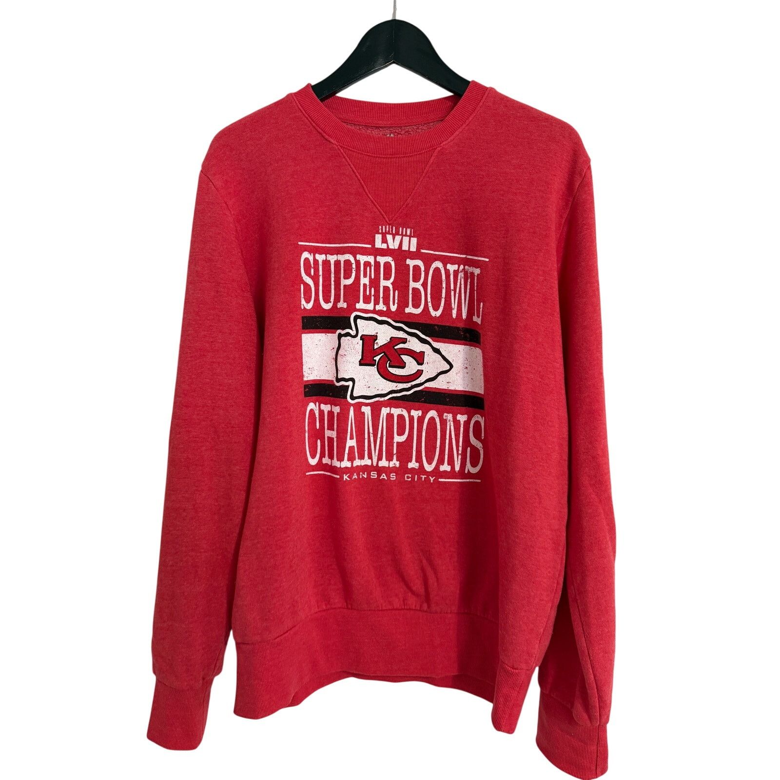 Majestic Kansas City Chiefs Super Bowl Crewneck Sweatshirt Size M Size US M / EU 48-50 / 2 - 1 Thumbnail