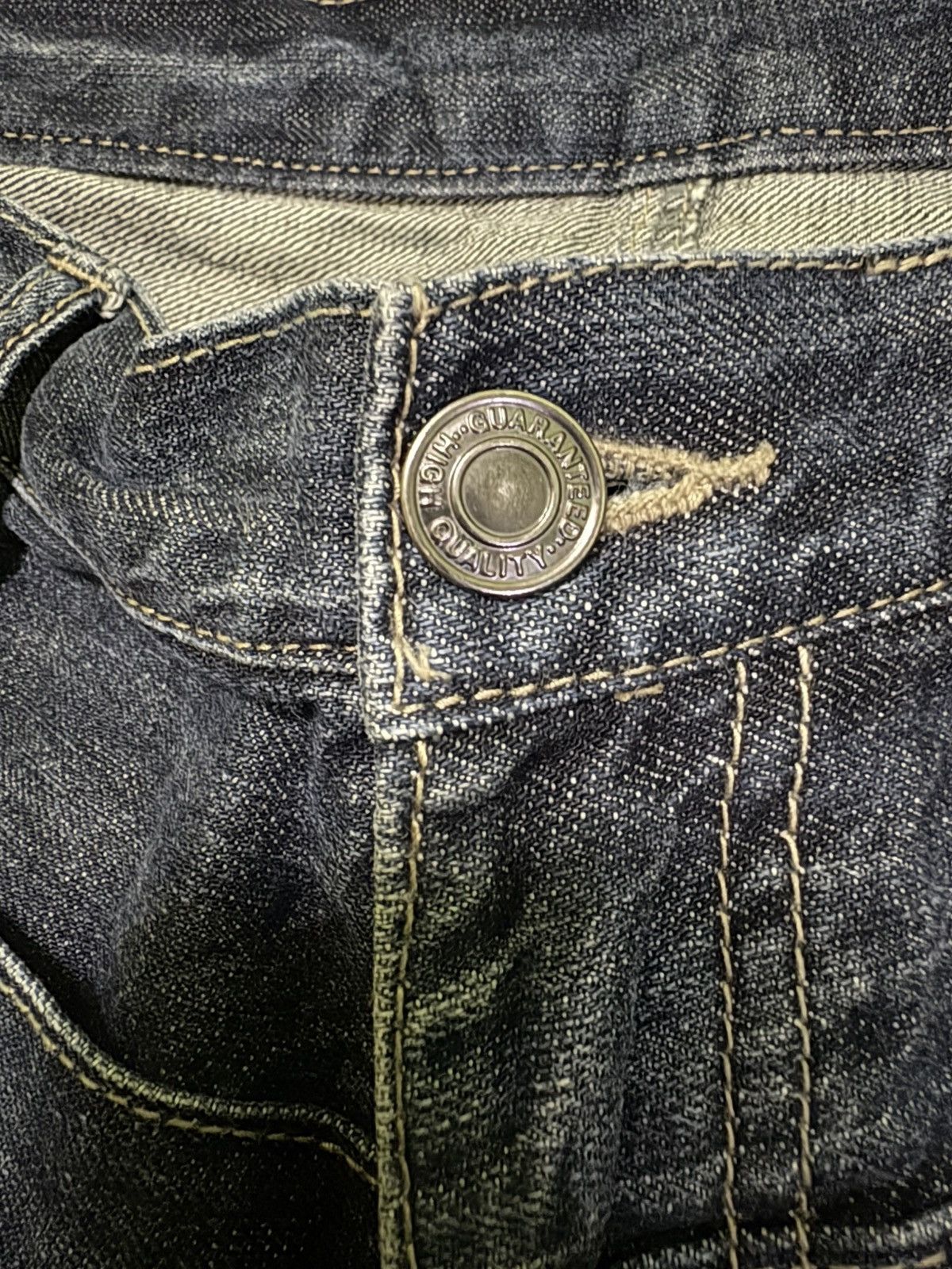 Japanese Brand Japanese High Quality Double Waist Jeans Distressed Denim Size US 34 / EU 50 - 18 Thumbnail