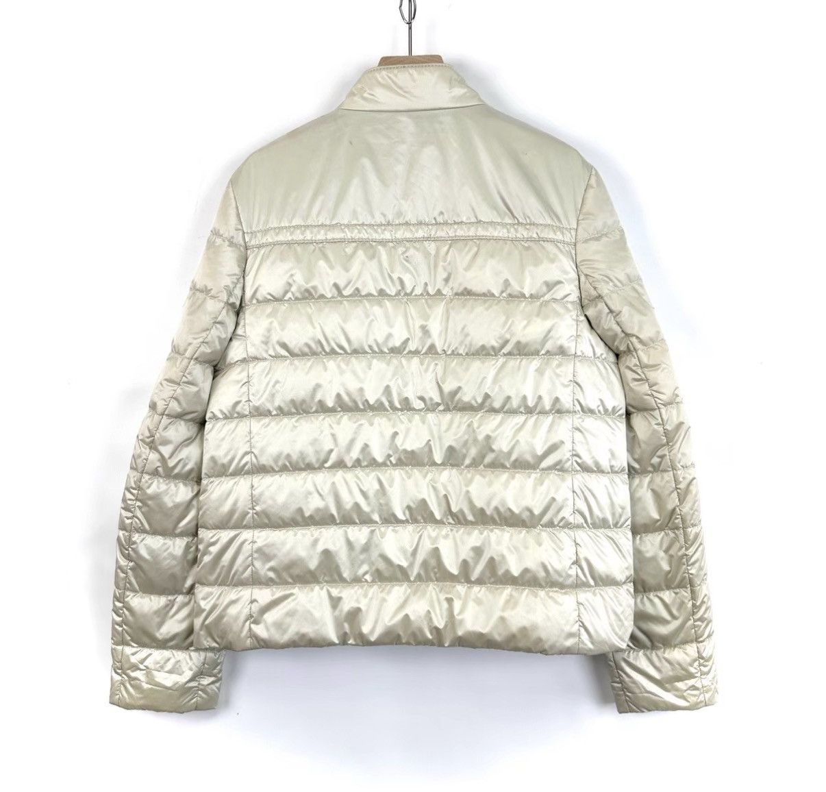 Prada Prada Pearlescent Collar Triangle Metal Logo Down Jacket K12 Size M / US 6-8 / IT 42-44 - 2 Thumbnail