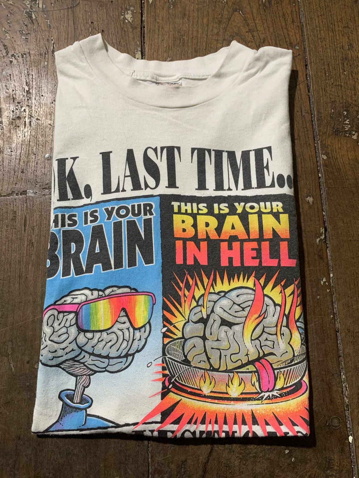 Vintage RARE Vintage Jesus Tee Brain “Living Epistles” 1990 Size US XL / EU 56 / 4 - 1 Thumbnail