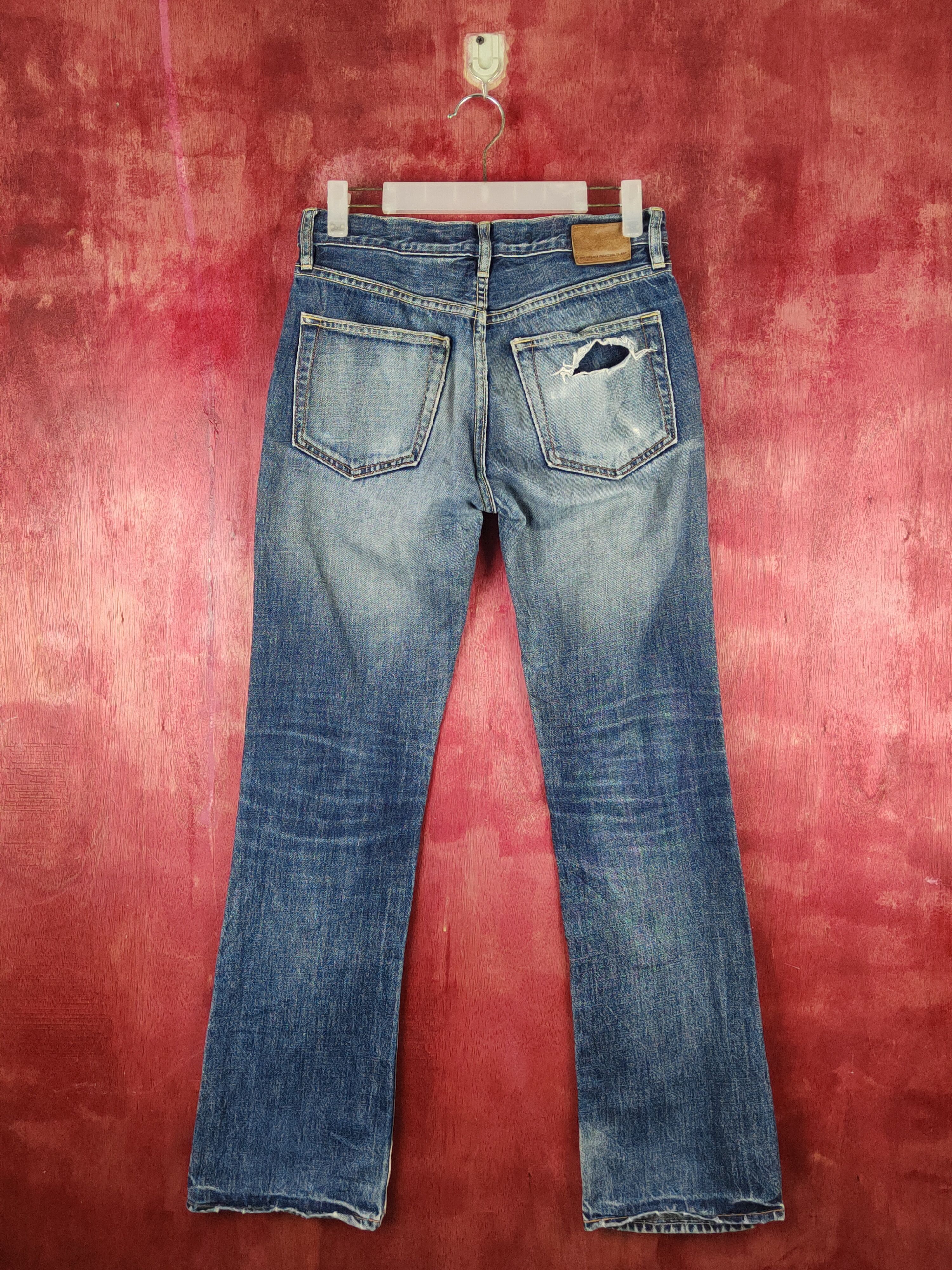 Gap Gap slim boot fit Dark Blue Distressed Ripped Jeans #S2355 Size 28" / US 6 / IT 42 - 7 Thumbnail