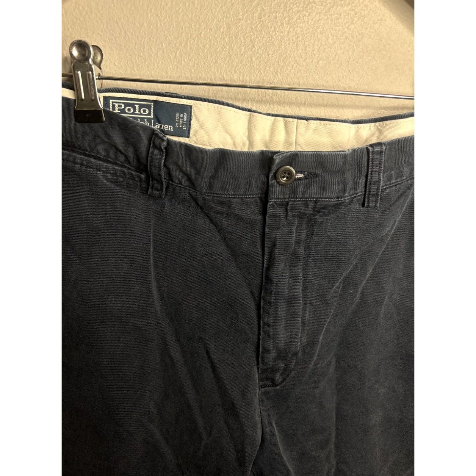 Polo Ralph Lauren Polo Ralph Lauren Preston Chino Pants Mens 36x32 Blue Cotton Flat Front Casual Pants Size US M / EU 48-50 / 2 - 3 Thumbnail