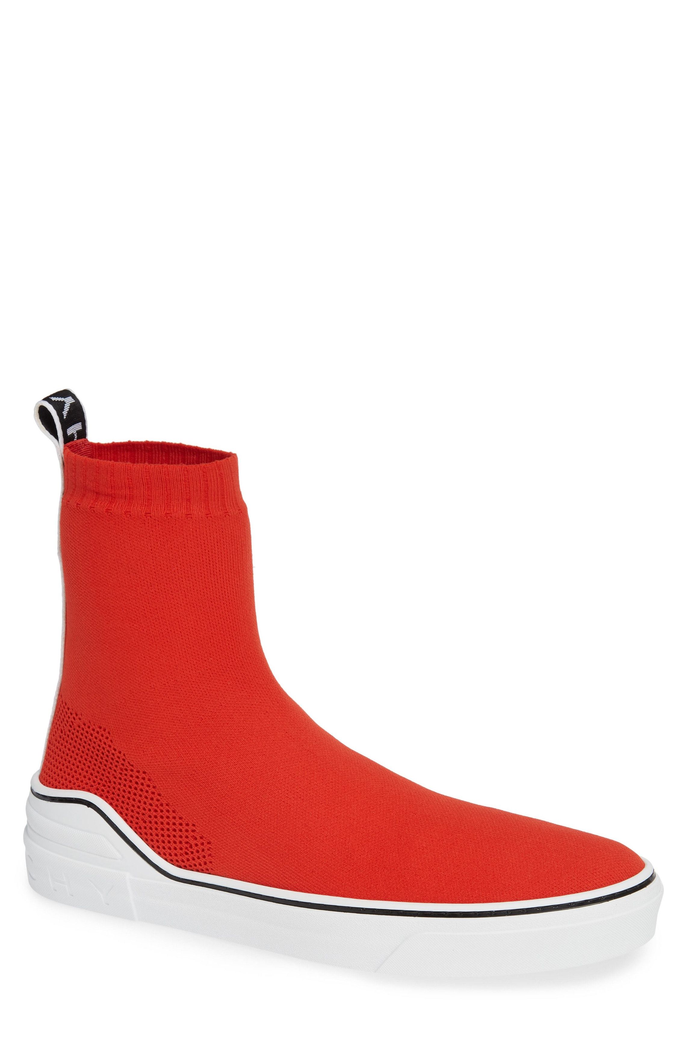 Givenchy George V Sock White High Top Knit Trainer Sneaker 43.5 10.5 Size US 10.5 / EU 43-44 - 1 Thumbnail