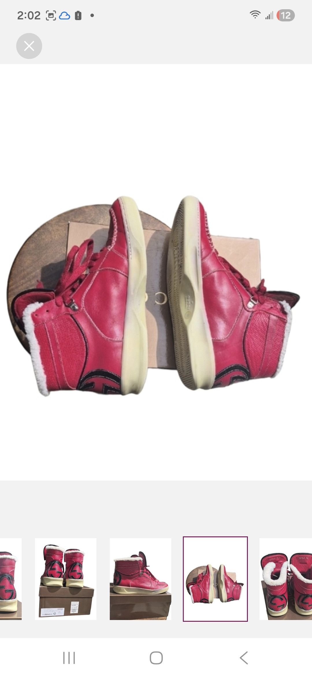 Gucci Gucci 2007©️ S.TTO PELLE S. GOMMA Leather High-Top Sneakers Size US 10.5 / EU 43-44 - 8 Thumbnail