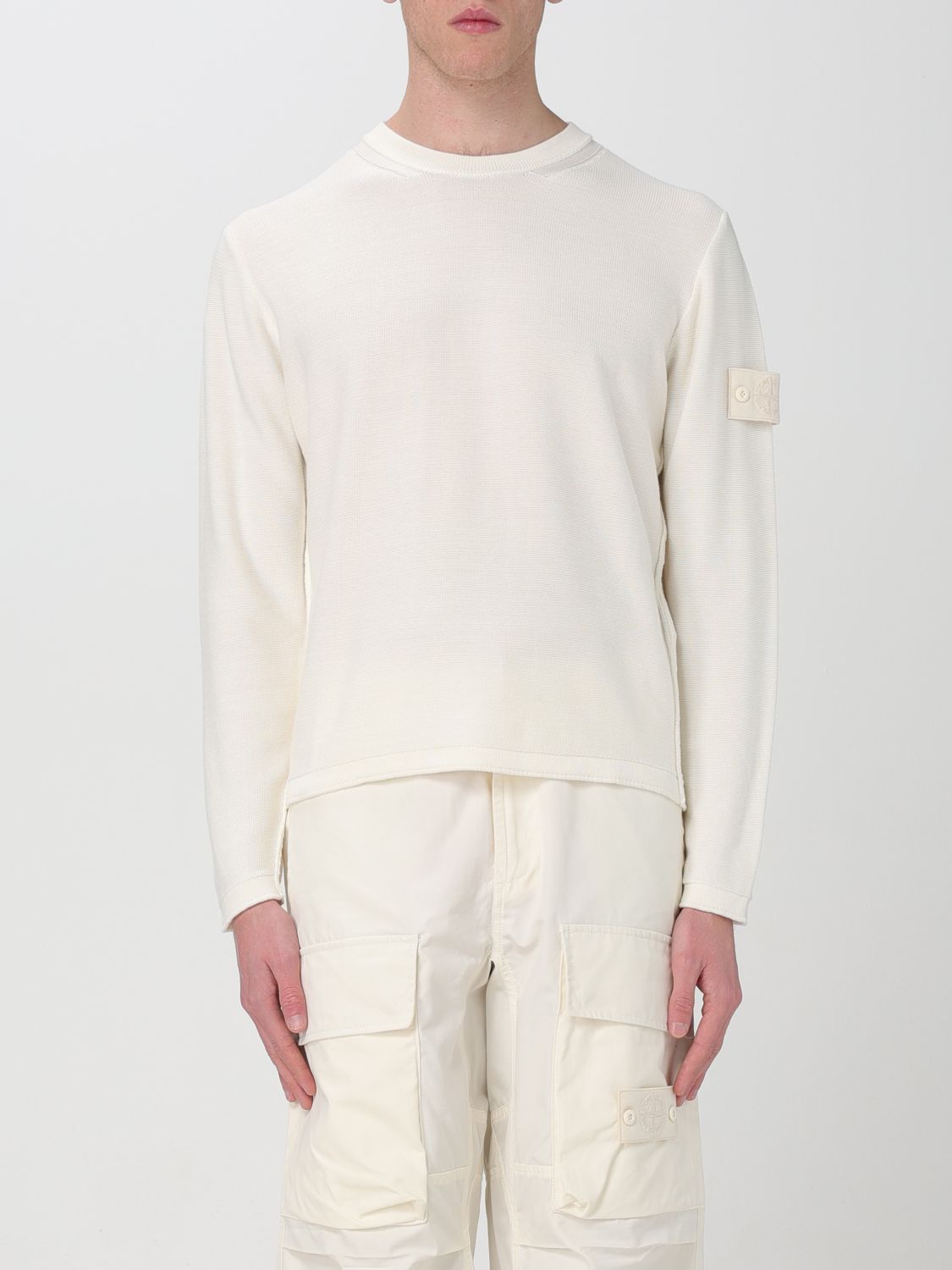 image of Stone Island Sweater Men White (Size 2XL)