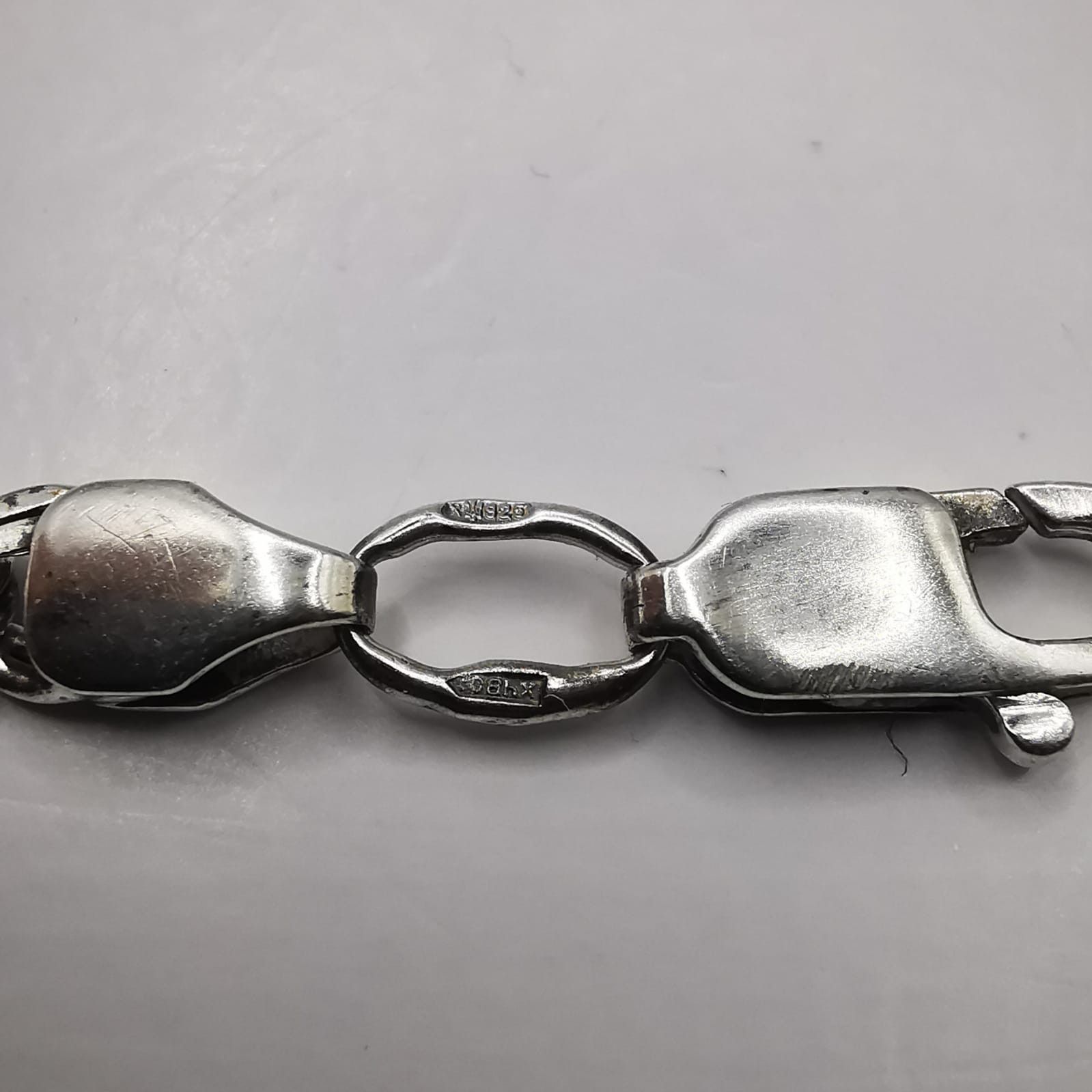 Sterling Silver Vintage Chain,925 Sterling Silver,Signed ,Handmade 21,50g Size ONE SIZE - 6 Thumbnail