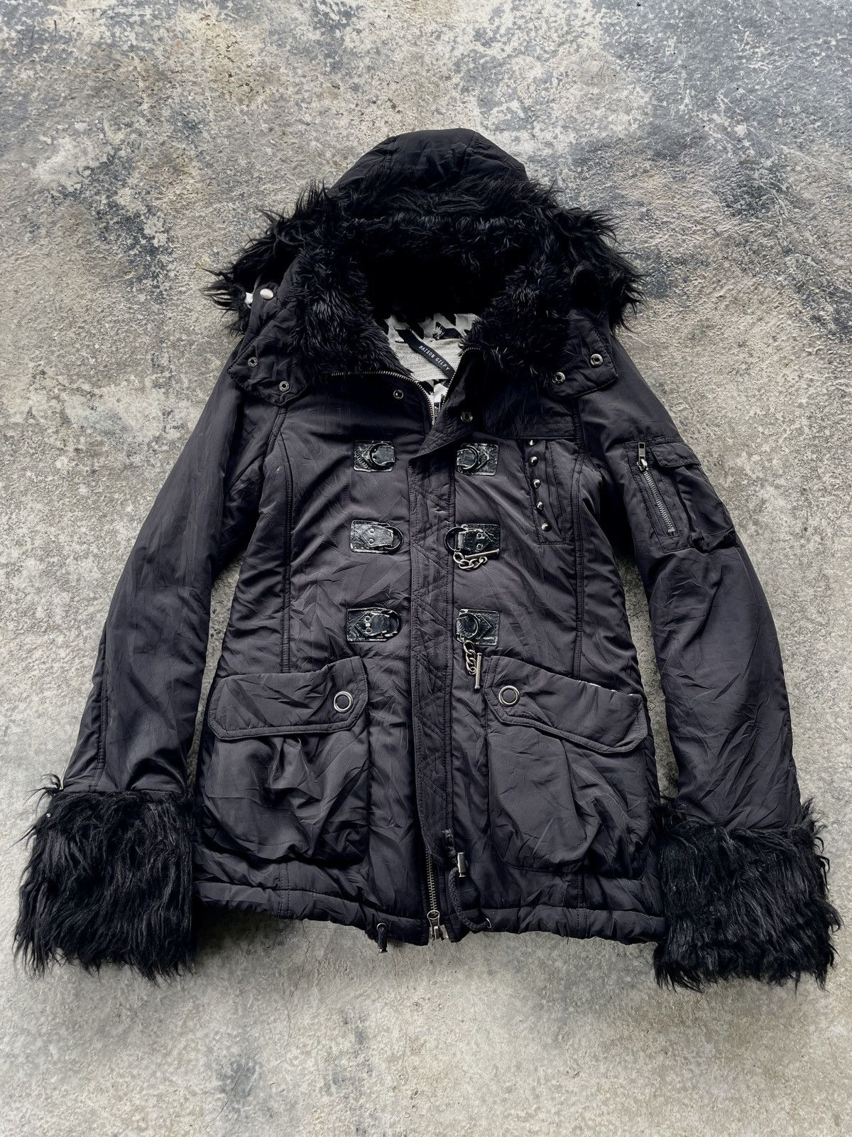 💥RARE💥 2000s JAPANESE BRAND MAISON GILFY FAUX FUR VKEI