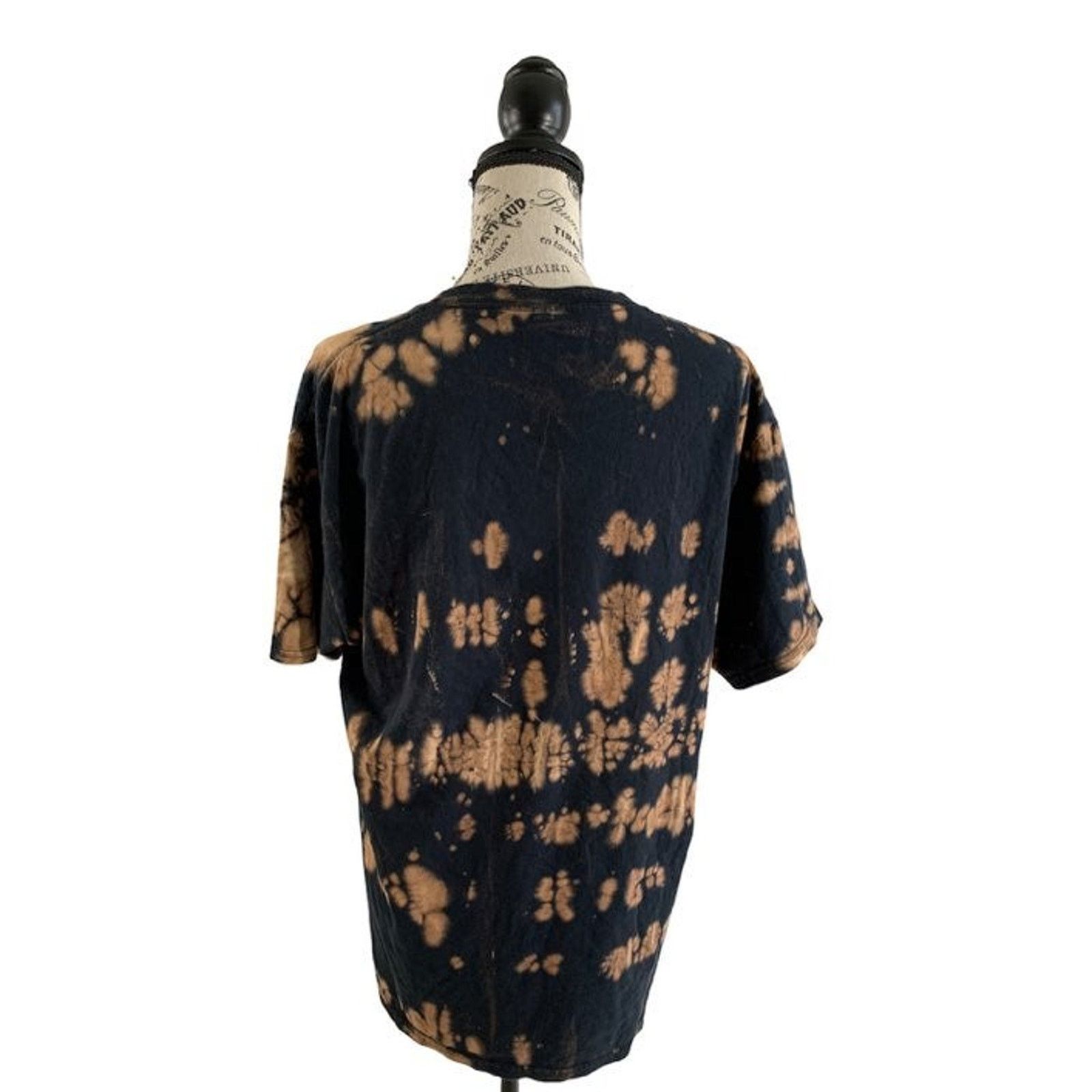 DC Comics Batman Justice League T-Shirt Mens Large Black Tie Dye Logo Size US L / EU 52-54 / 3 - 4 Thumbnail