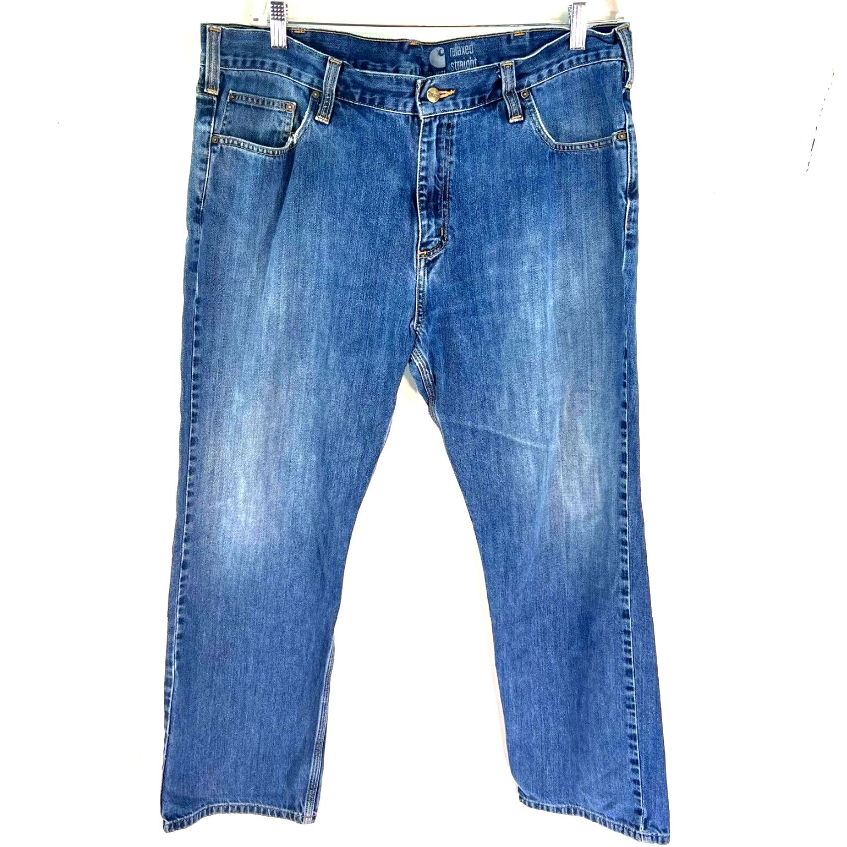 Carhartt Carhartt Pants Mens 40 Blue Relaxed Fit Dungaree Work Wear Outdoor 40x29 Size US 40 / EU 56 - 2 Thumbnail