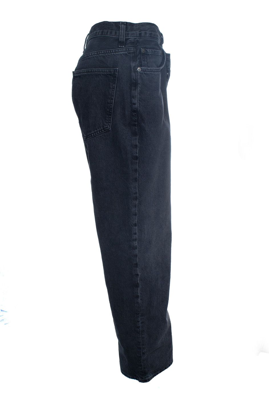 Agolde Agolde, wide leg criss cross jeans in black Size 29" - 4 Thumbnail