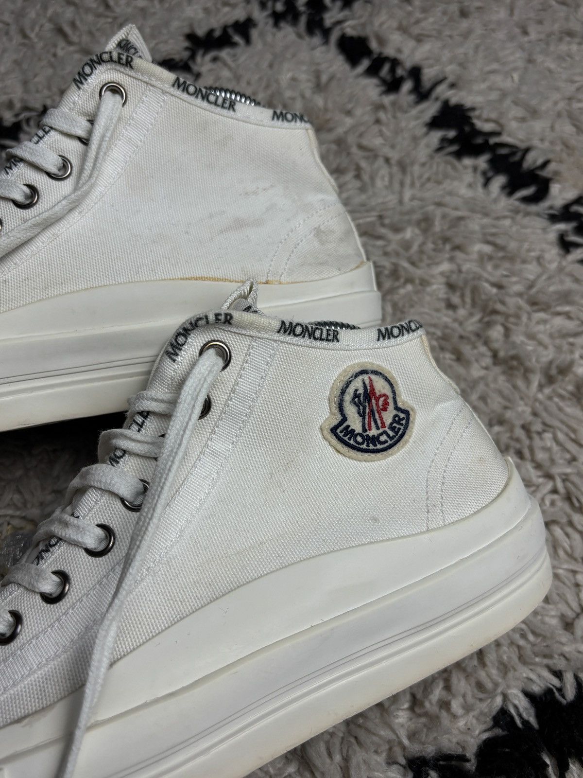 Moncler Moncler Lissex High Top Sneakers Shoes Vintage Size US 7 / IT 37 - 5 Thumbnail