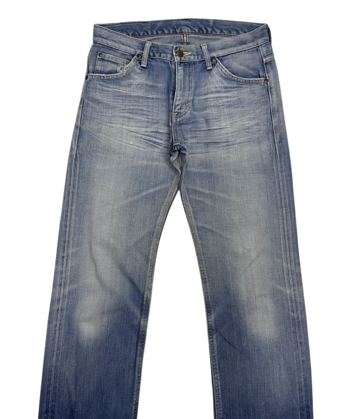 Lee 🔥VINTAGE LADY LEE RIDERS SELVEDGE JEANS DISTRESSED DENIM Size 32" / US 10 / IT 46 - 7 Thumbnail