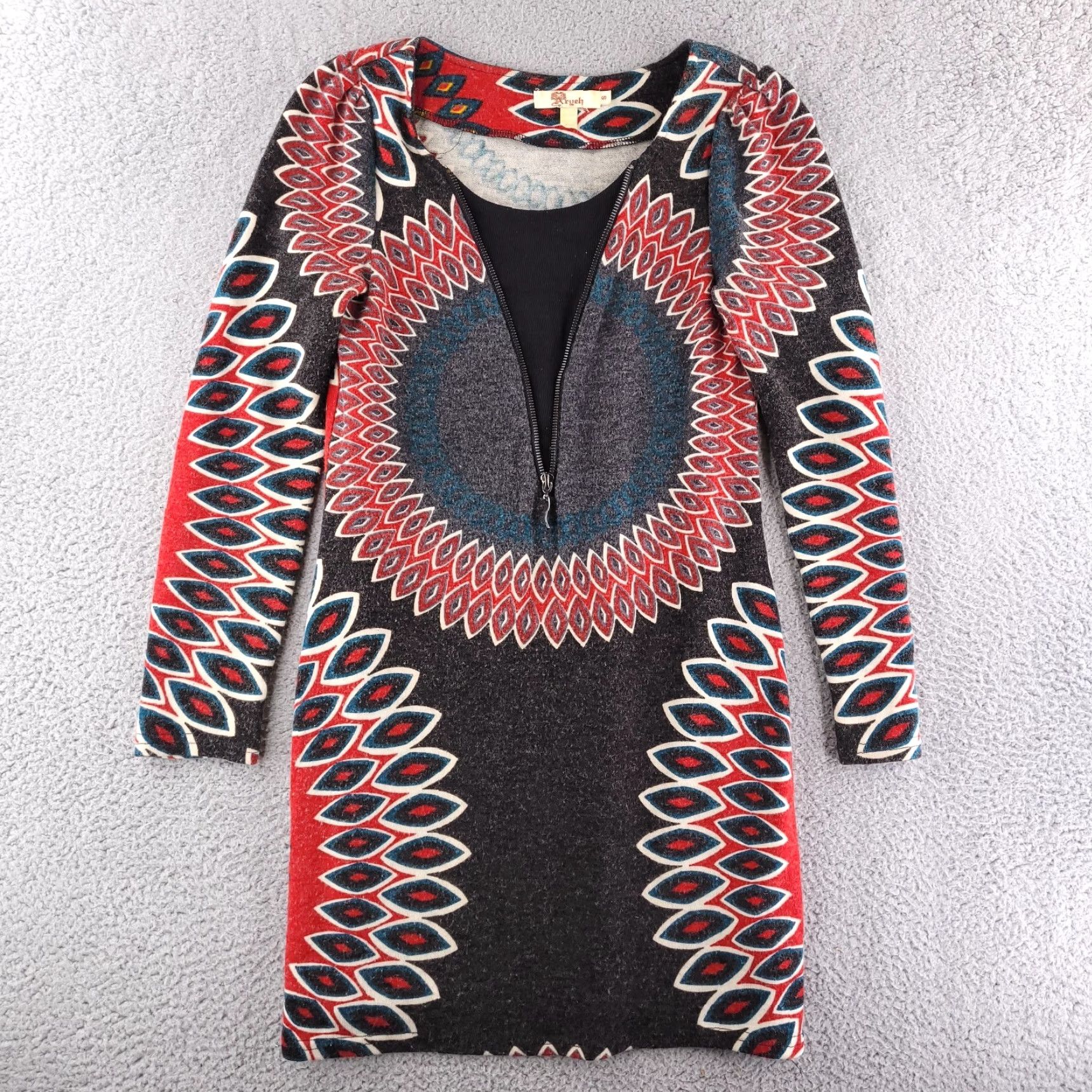 Anthropologie Anthropologie Dress Womens Small Bodycon Acrylic Tribal Micro Mini Size S / US 4 / IT 40 - 2 Thumbnail