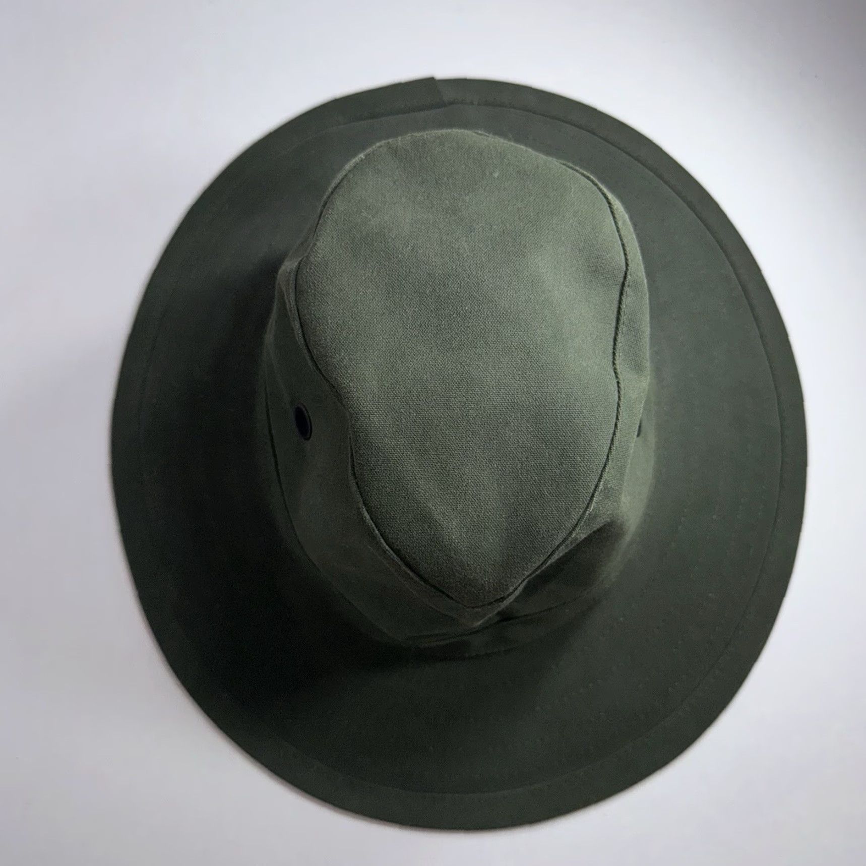 Orvis VINTAGE Orvis Safari Hat Men Hat M Green Cotton Canvas Breathable Wide Brim New Zealand The Hat Company LTD Size ONE SIZE - 4 Thumbnail