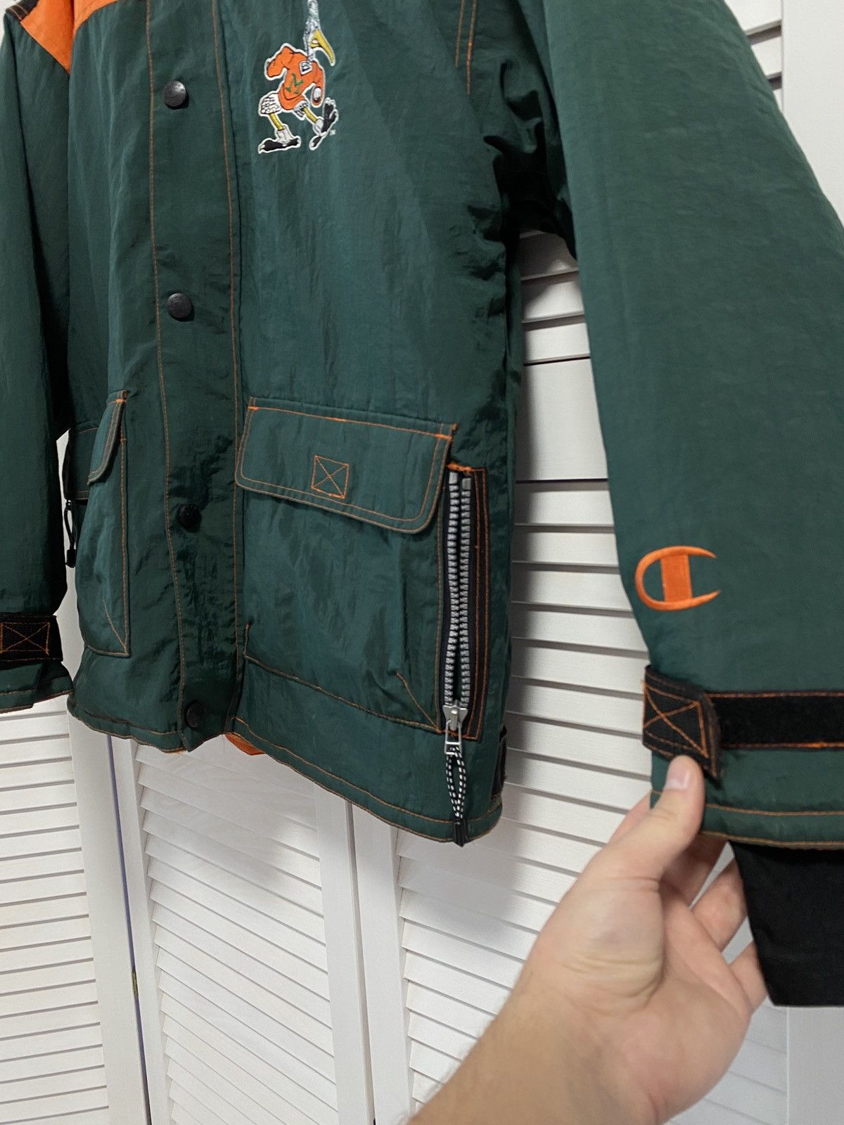 Champion × NBA × Vintage ♥️ Vintage 90s Jacket Champion MIAMI Back Logo Big Dolphins Size US L / EU 52-54 / 3 - 6 Thumbnail