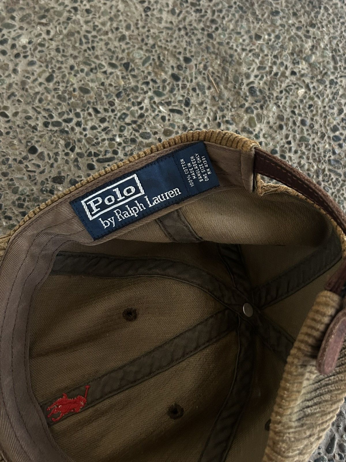 Polo Ralph Lauren Polo Ralph Lauren x Rare Corduroy Chino Ball Cap Size ONE SIZE - 4 Thumbnail