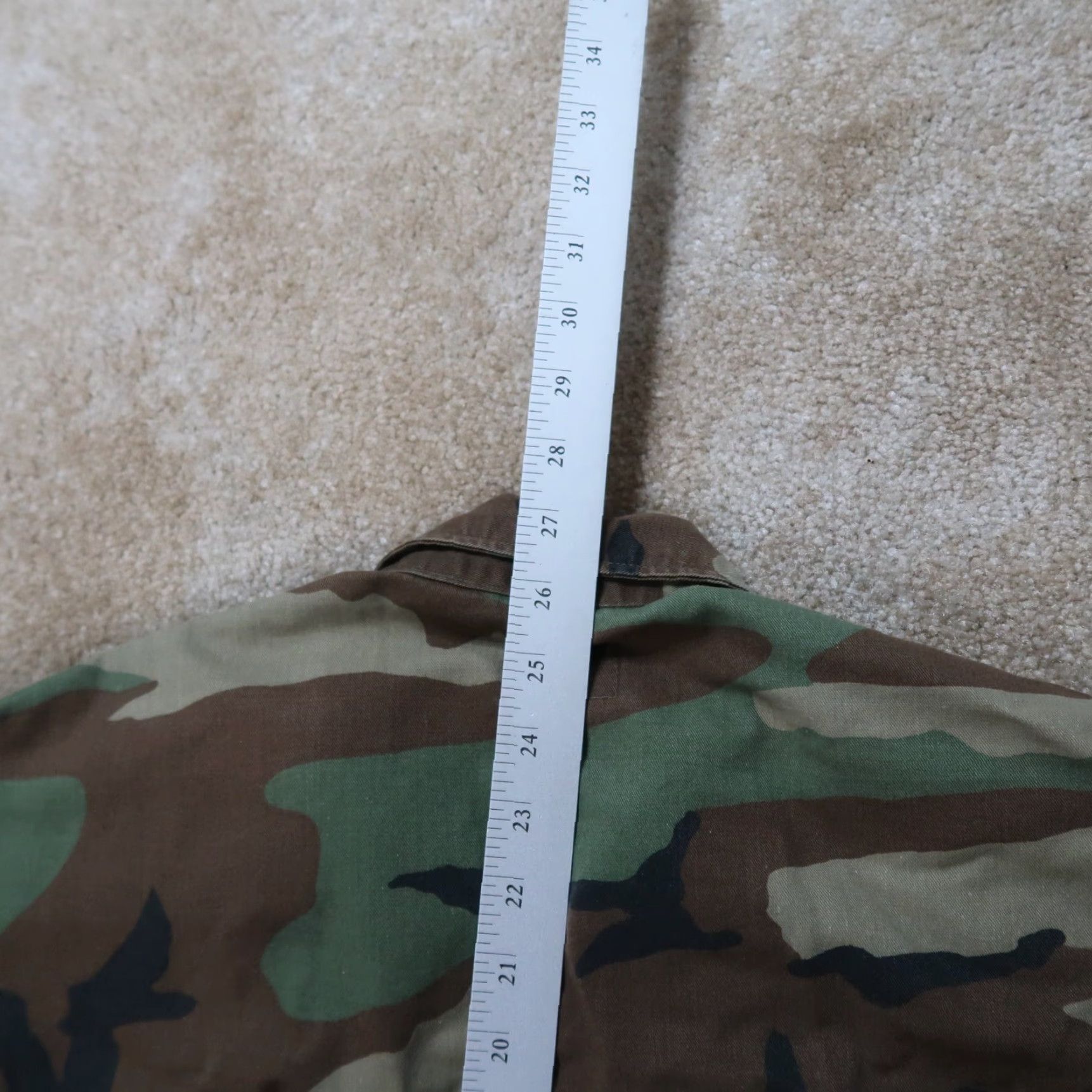 Vintage VINTAGE US Army Woodland Camouflage BDU Combat Coat Shirt Men S Short Military Jacket Coat Short Sleeve Pockets Size US 29 - 7 Thumbnail
