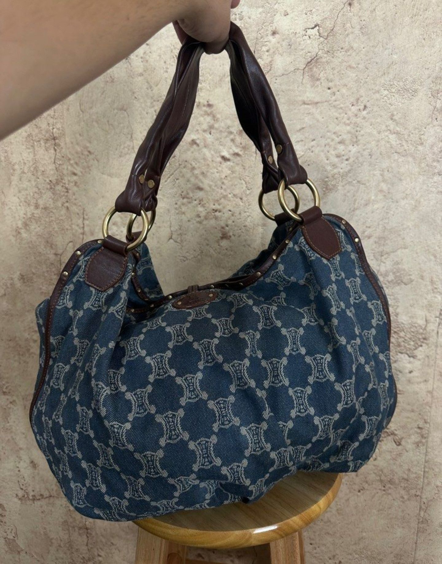 Celine Celine vintage monogram denim totebag Size ONE SIZE - 5 Thumbnail