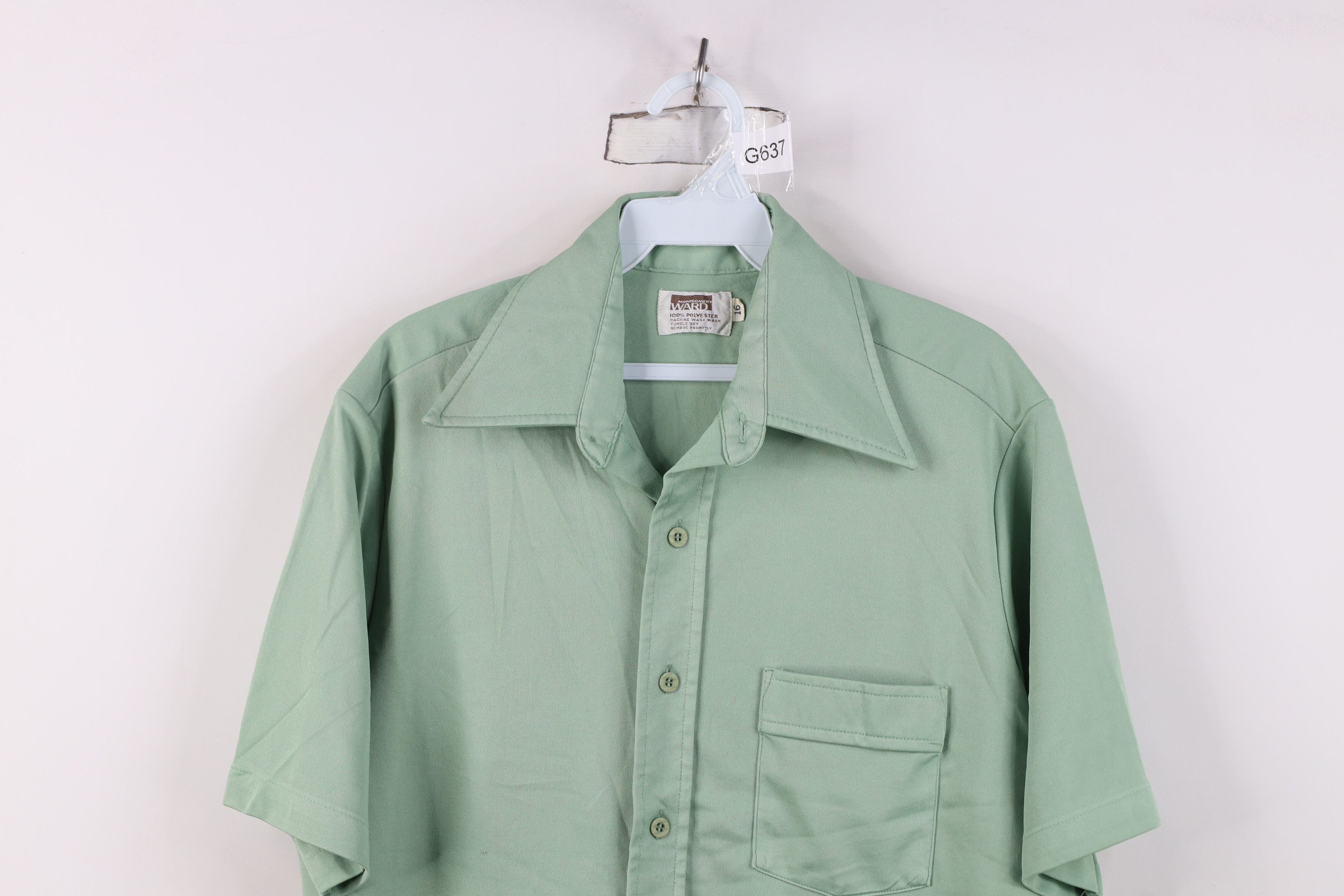 Vintage Vintage 70s Streetwear Short Sleeve Collared Button Shirt Size US M / EU 48-50 / 2 - 2 Thumbnail