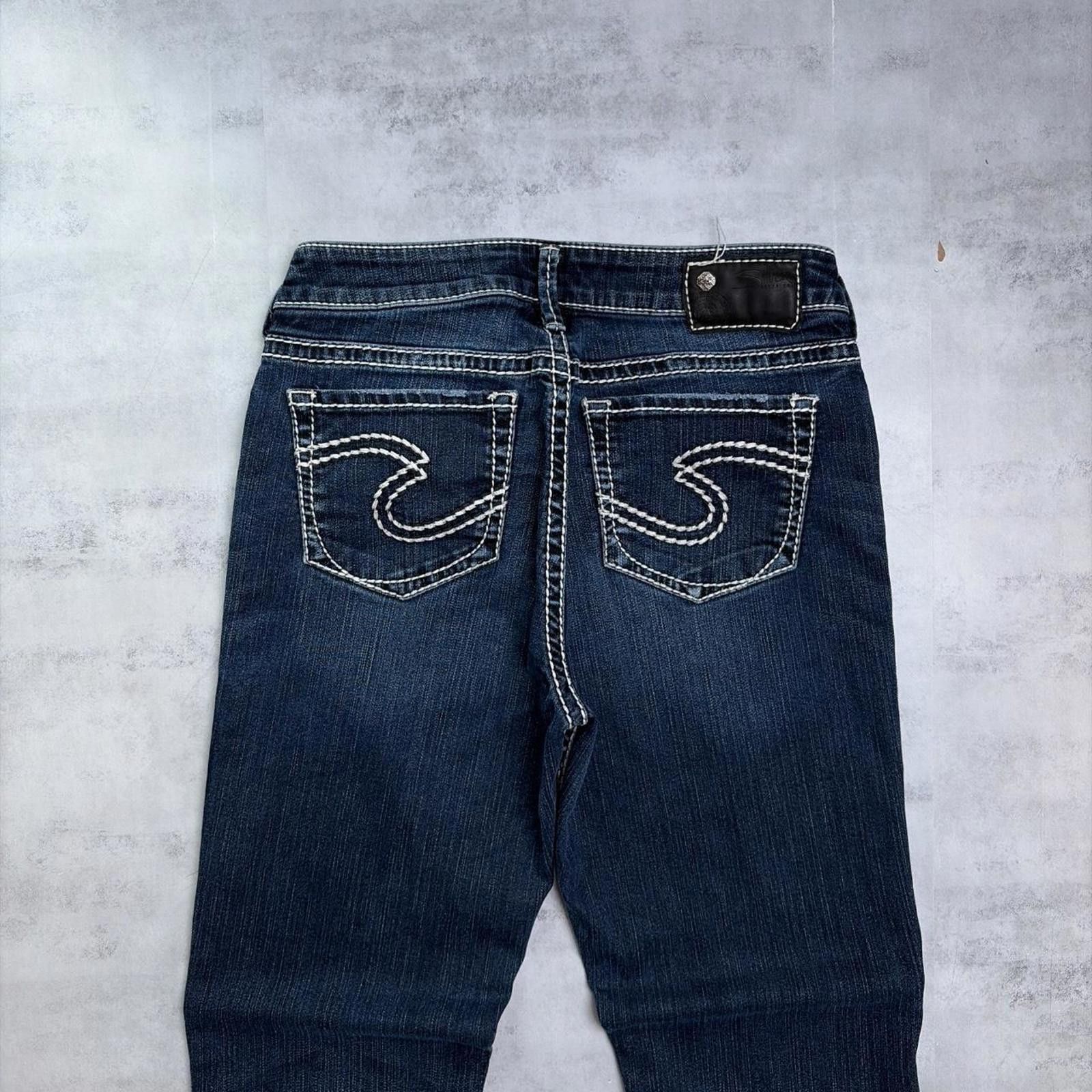 Silver Jeans Co. Y2K Silver Jeans Grunge Natsuki Bootcut Denim Jeans Size 28" / US 6 / IT 42 - 3 Thumbnail