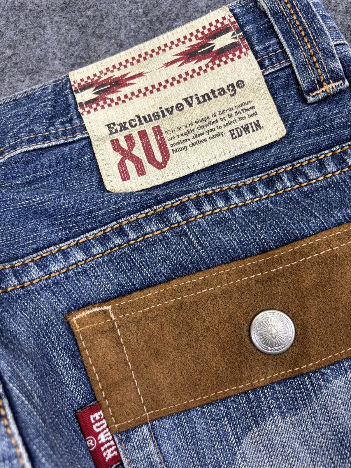 Edwin EDWIN Navajo Designer Stylish Fades Bush Pant Denim F862 Size US 33 - 15 Thumbnail