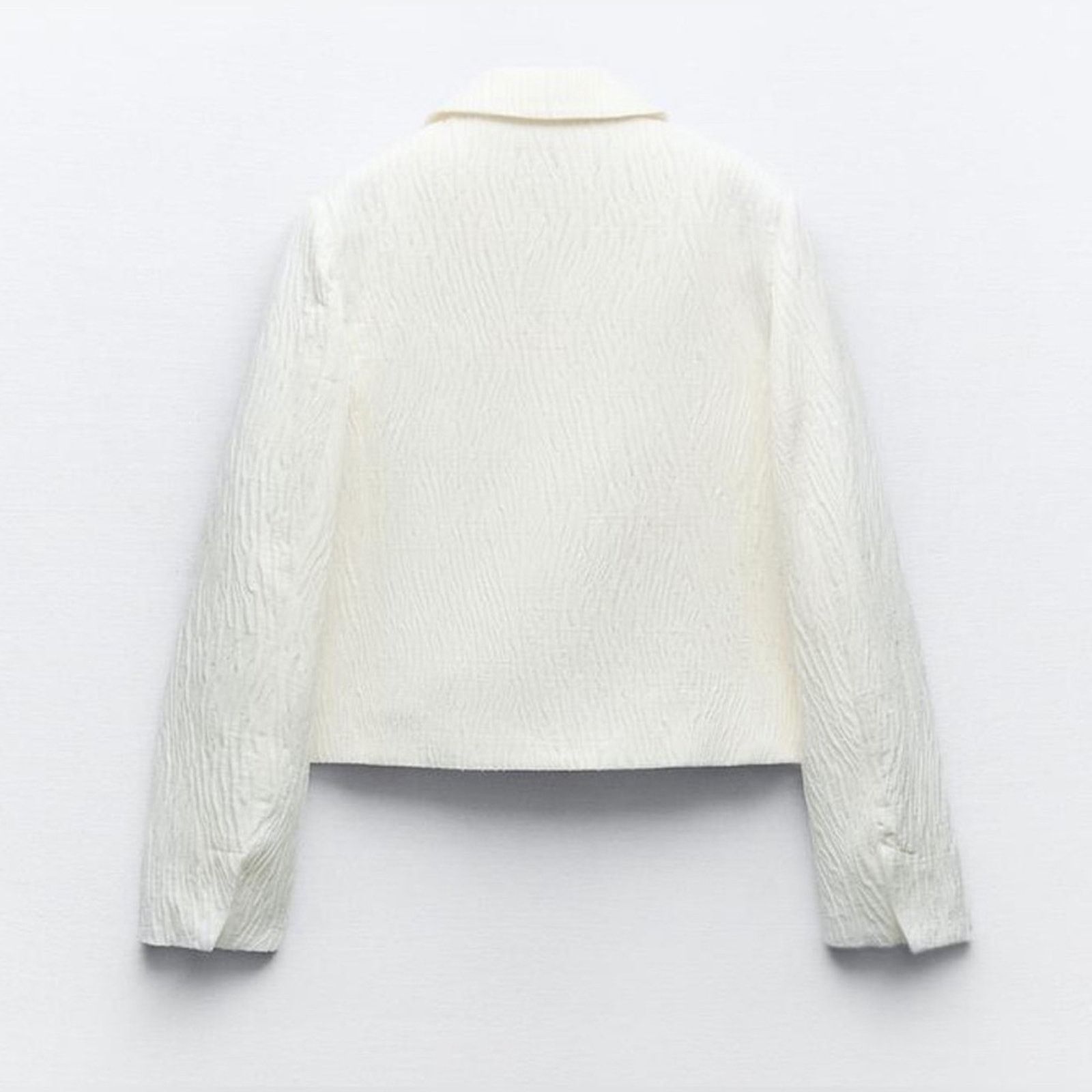 Zara Nwt- Zara textured shiny blazer- XS Size S / US 4 / IT 40 - 2 Thumbnail