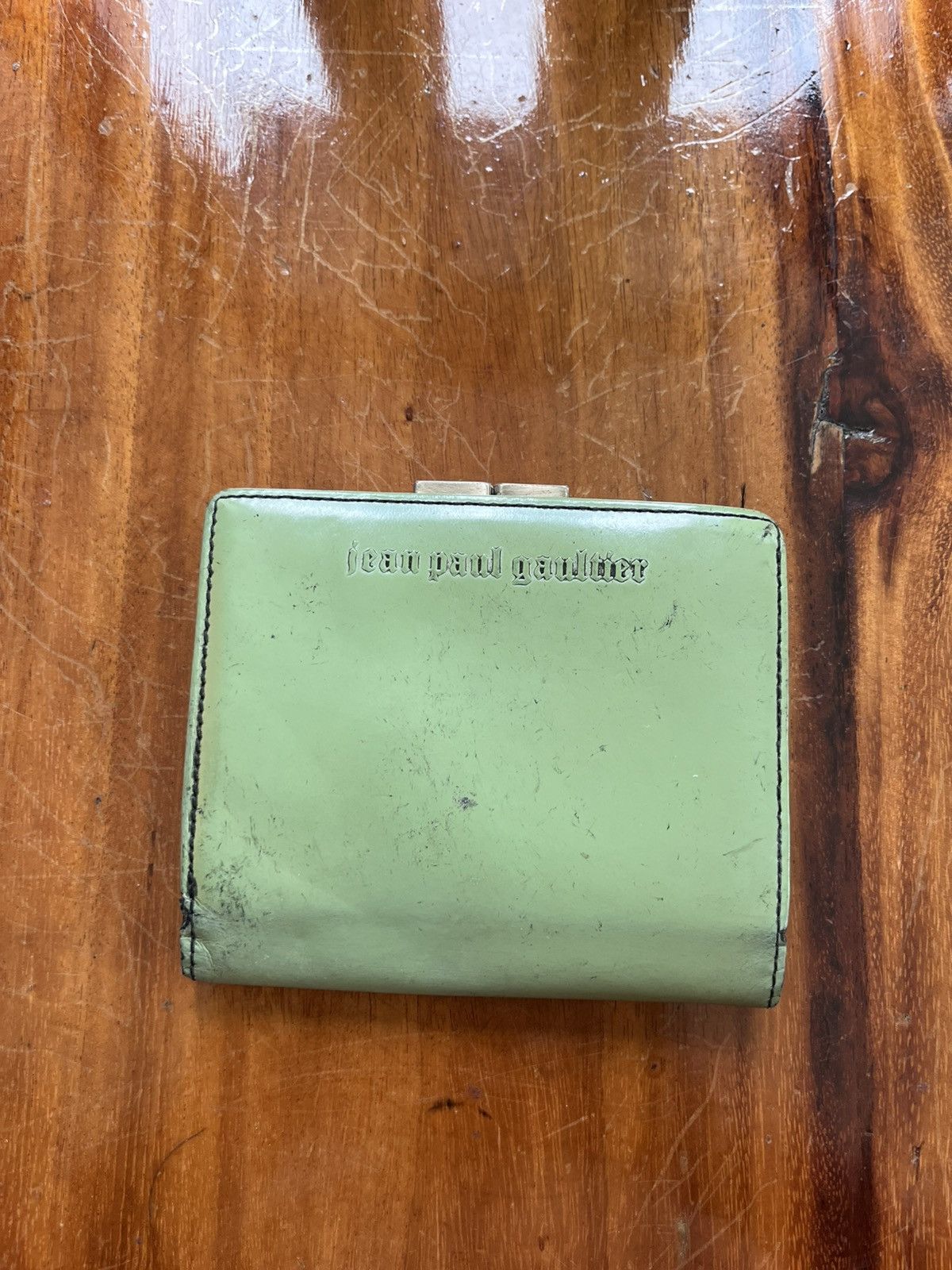 Jean Paul Gaultier × Vintage Jean-Paul Gaultier Women's Green Wallet-purses Size ONE SIZE - 1 Thumbnail