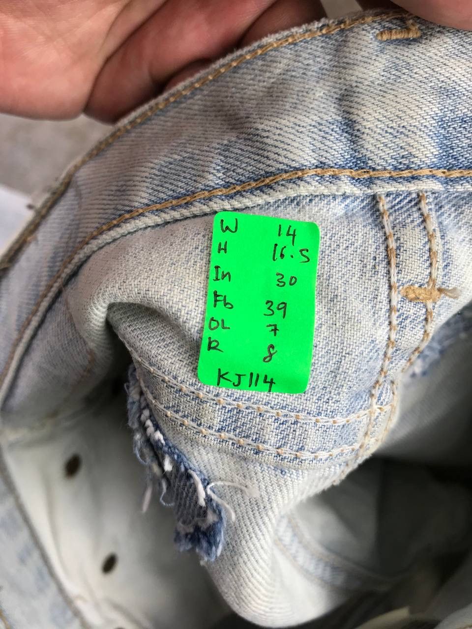 Japanese Brand × Levi's × Vintage Vintage levis distressed faded Rare design Size US 28 / EU 44 - 8 Thumbnail