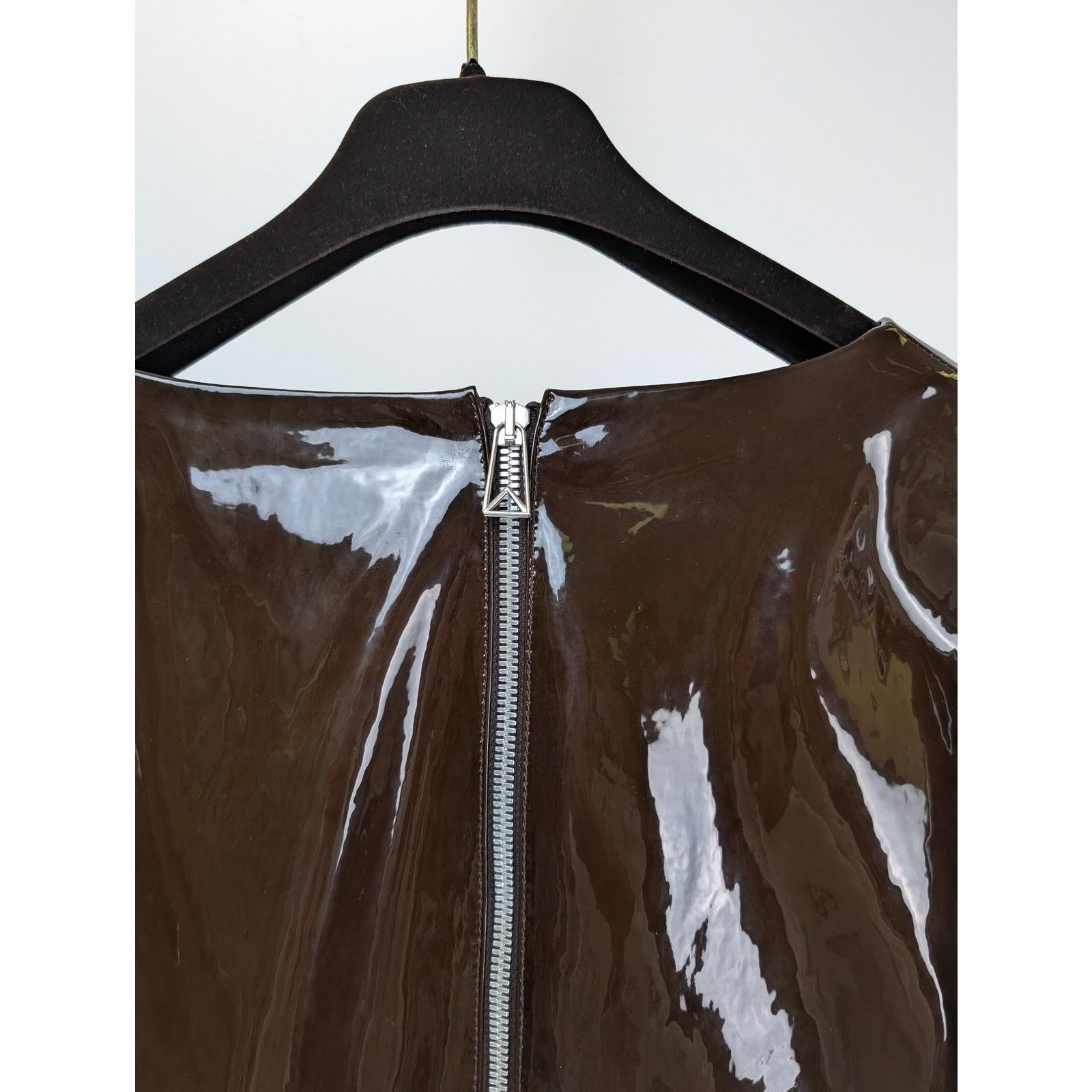 Bottega Veneta o1rshd1 Patent Stretch Leather Dress in Fondant Size XS / US 0-2 / IT 36-38 - 11 Thumbnail