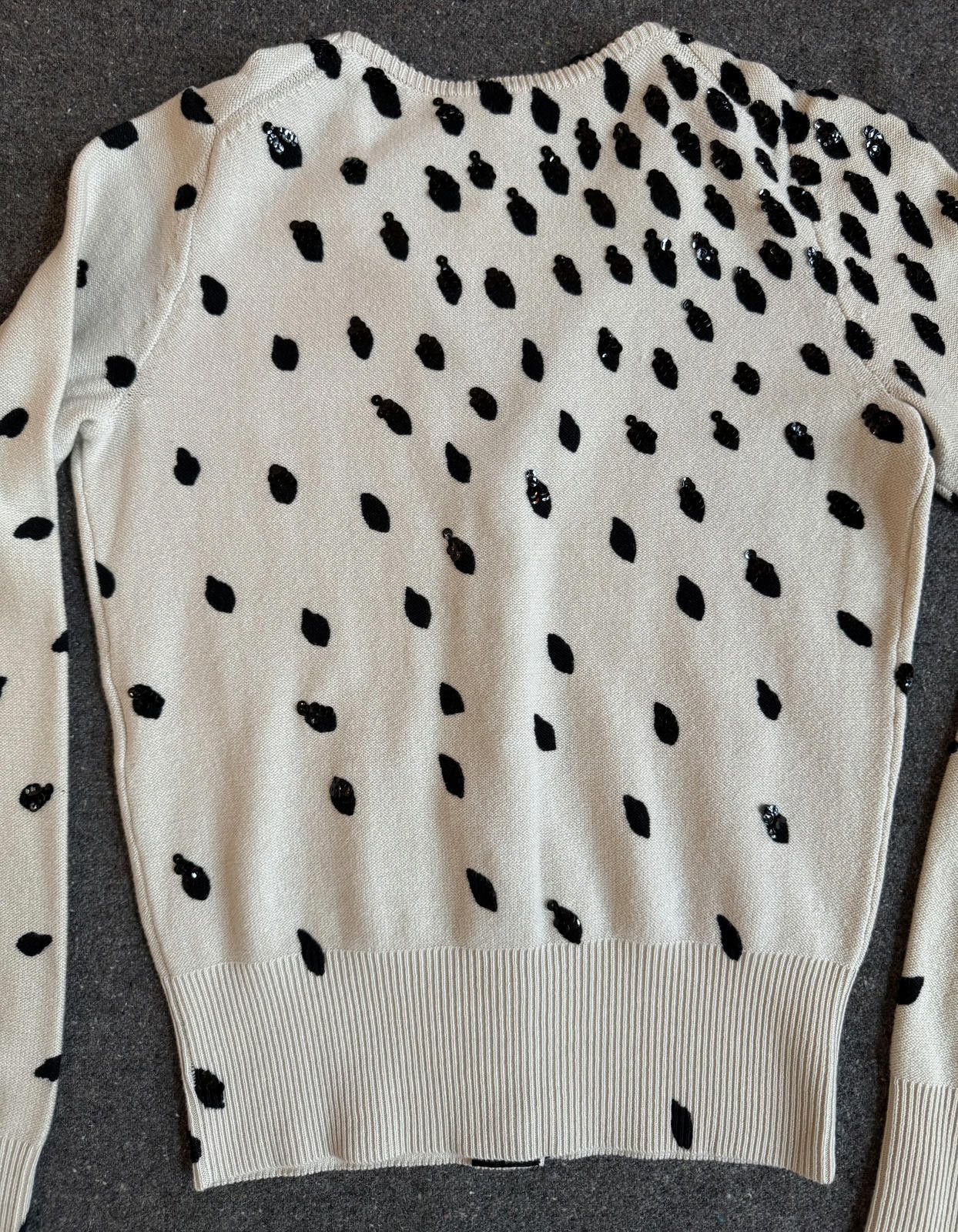 Designer NWT Sequined Cotton/Spandex Cardigan Size S / US 4 / IT 40 - 9 Thumbnail