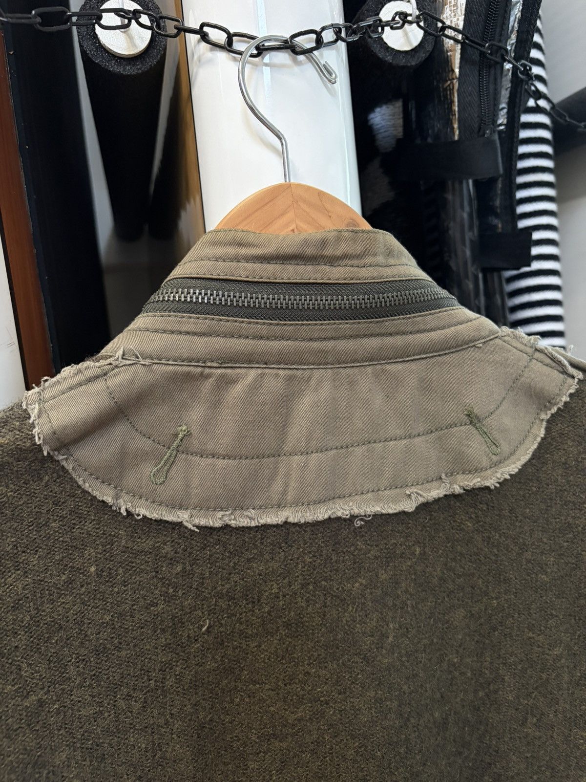 Diesel Military Paneled Zipper Pocket Longsleeve Knit Size US L / EU 52-54 / 3 - 9 Thumbnail