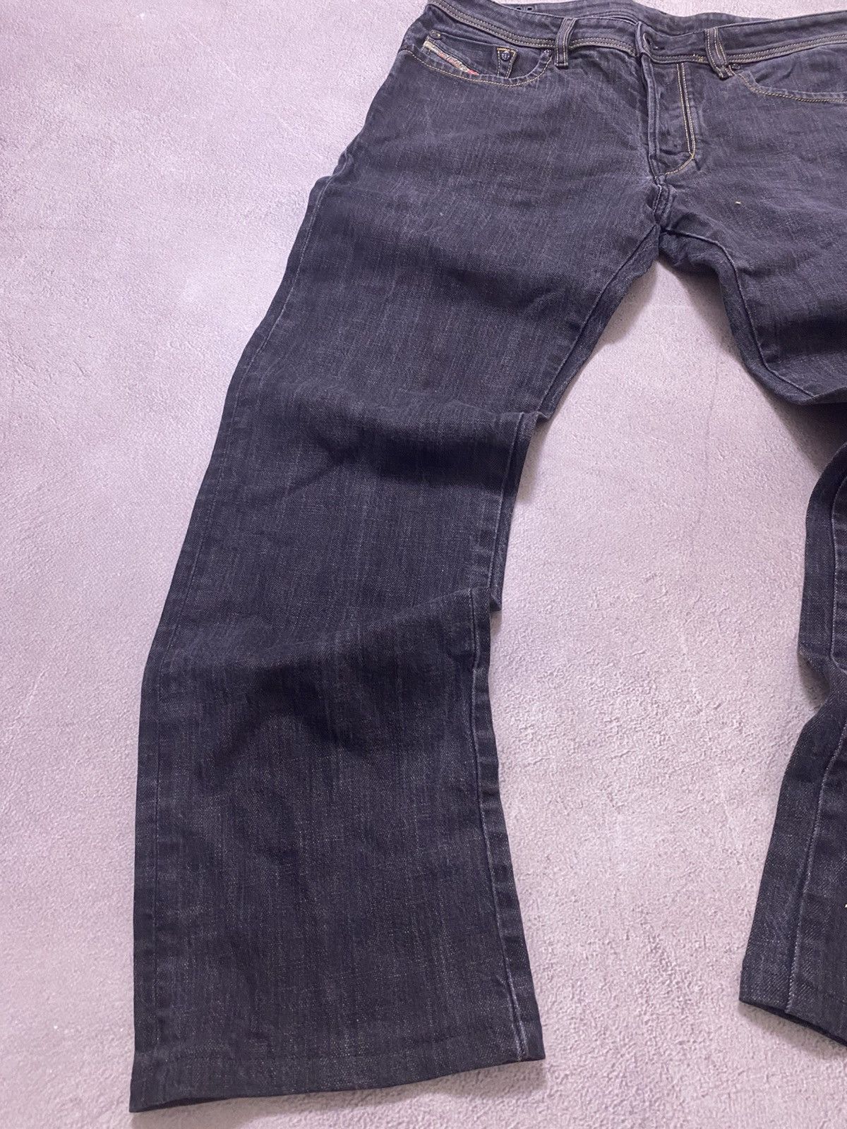 Adidas × Diesel Diesel Faded blue Baggy avant garde denim y2k jeans pants Size US 33 - 3 Thumbnail